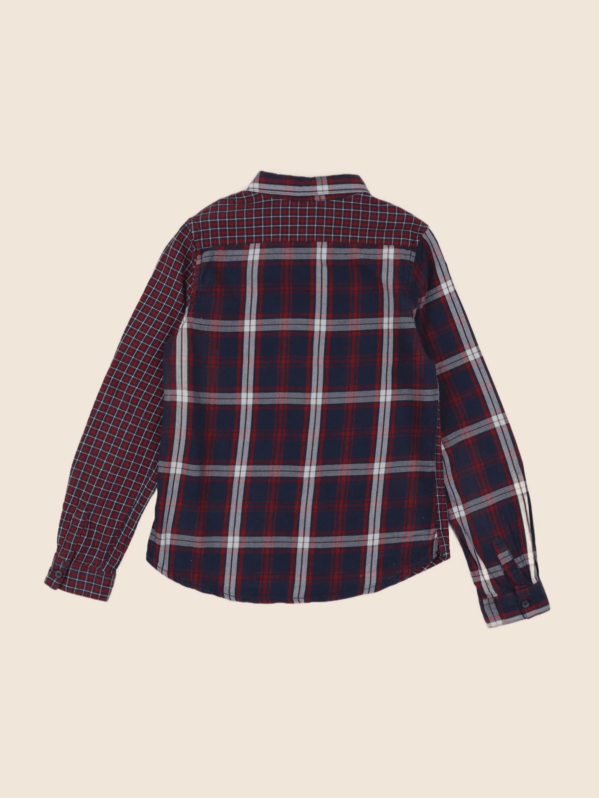 IKKS - chemise bleu, rouge - 10 ans