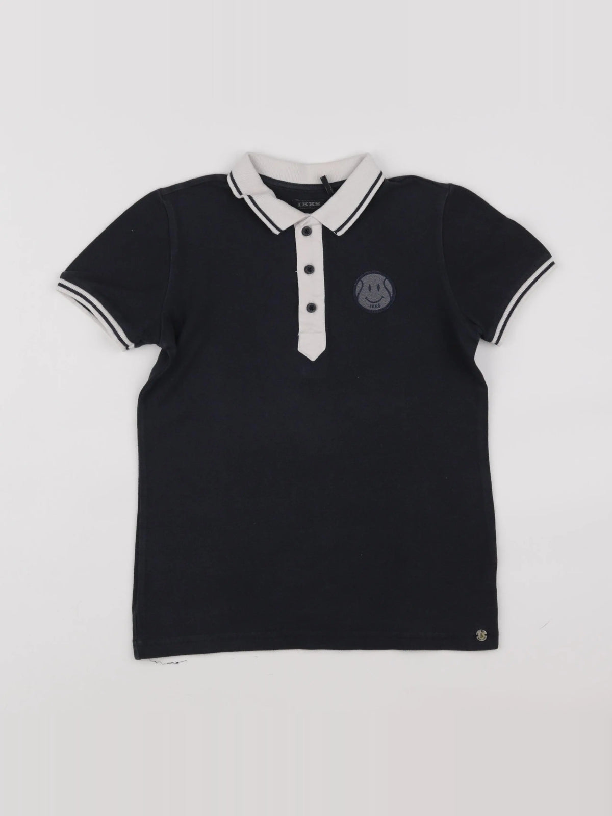 IKKS - polo imprimé au dos bleu - 8 ans