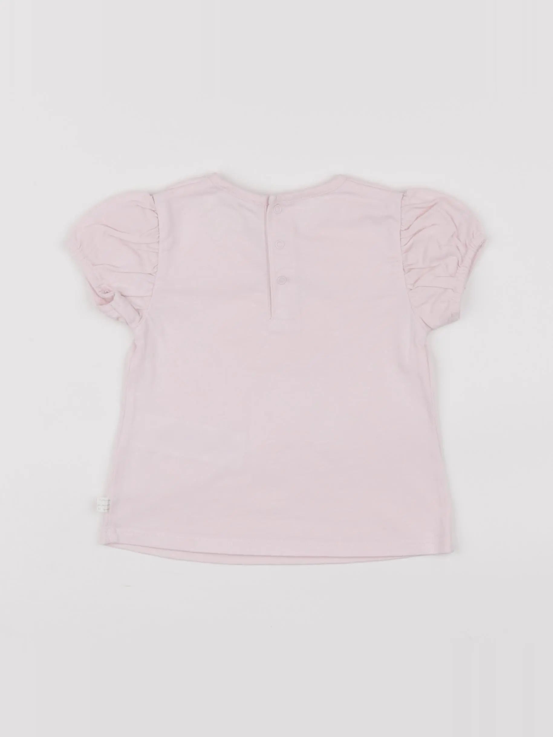 Carrément Beau - tee-shirt rose - 12 mois