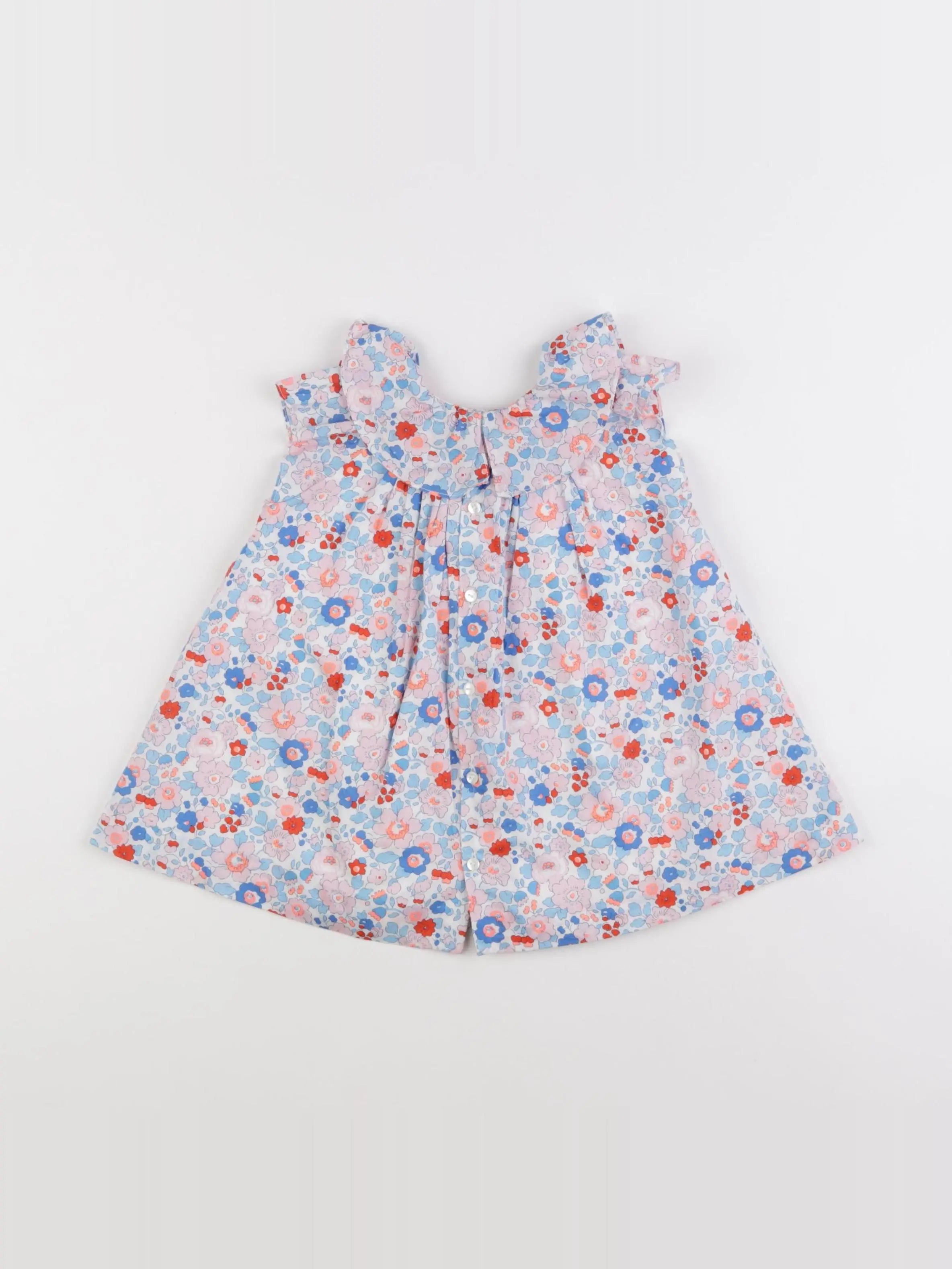 Jacadi - robe liberty multicolore - 12 mois