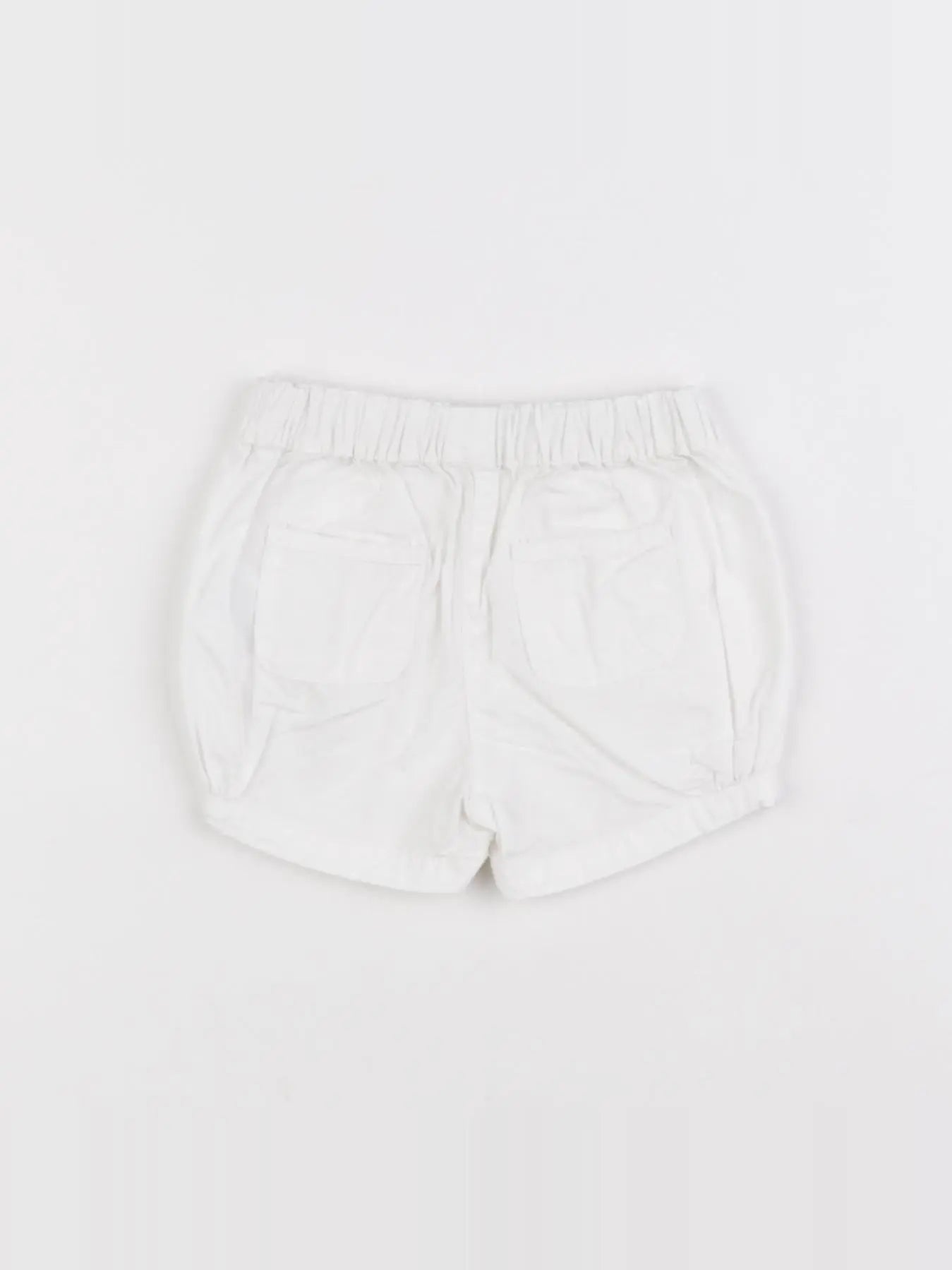 Vertbaudet - short blanc - 6 mois