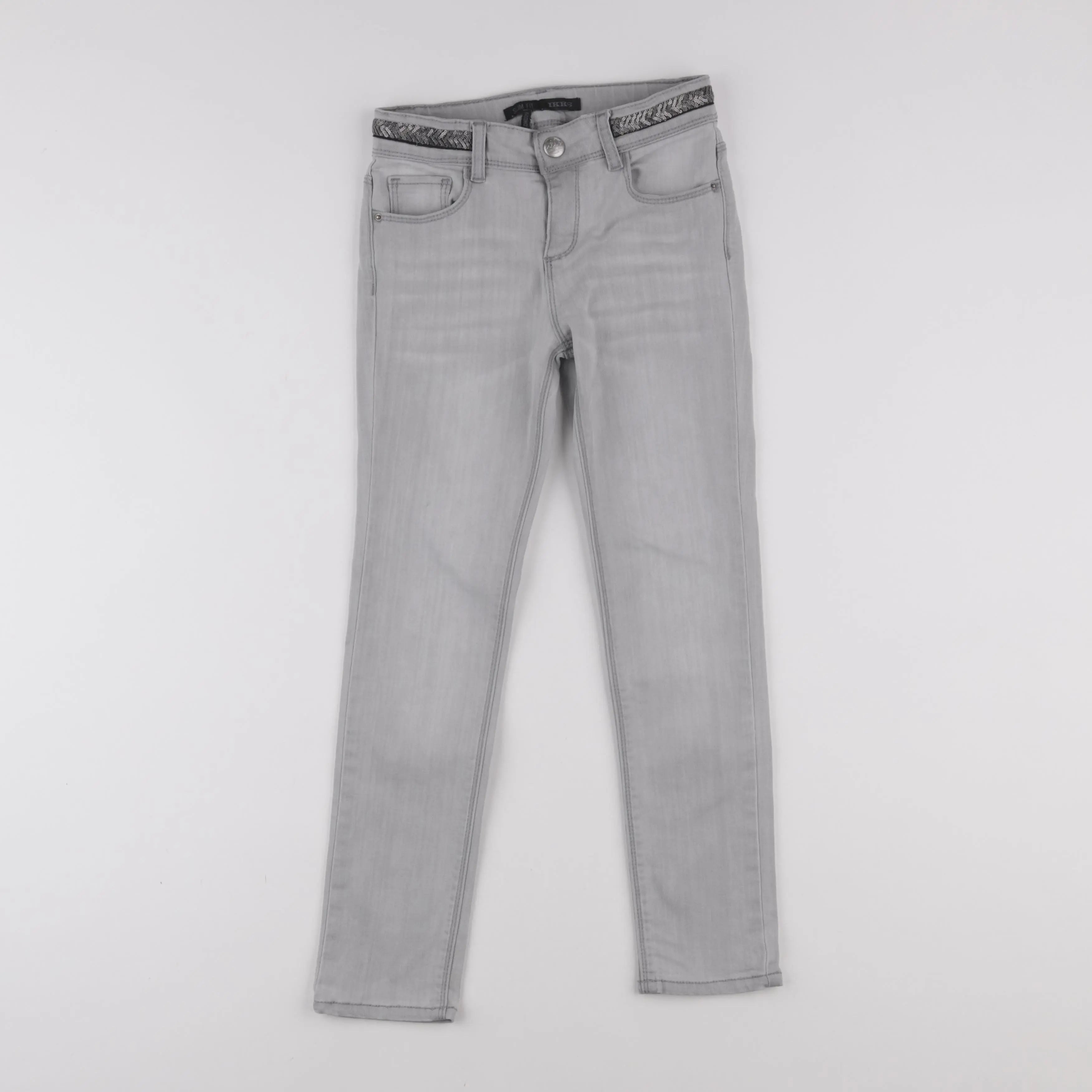 IKKS - jean gris - 8 ans