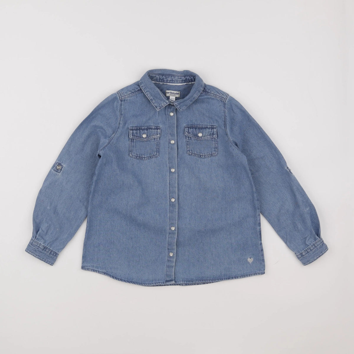 Vertbaudet - chemise bleu - 8 ans