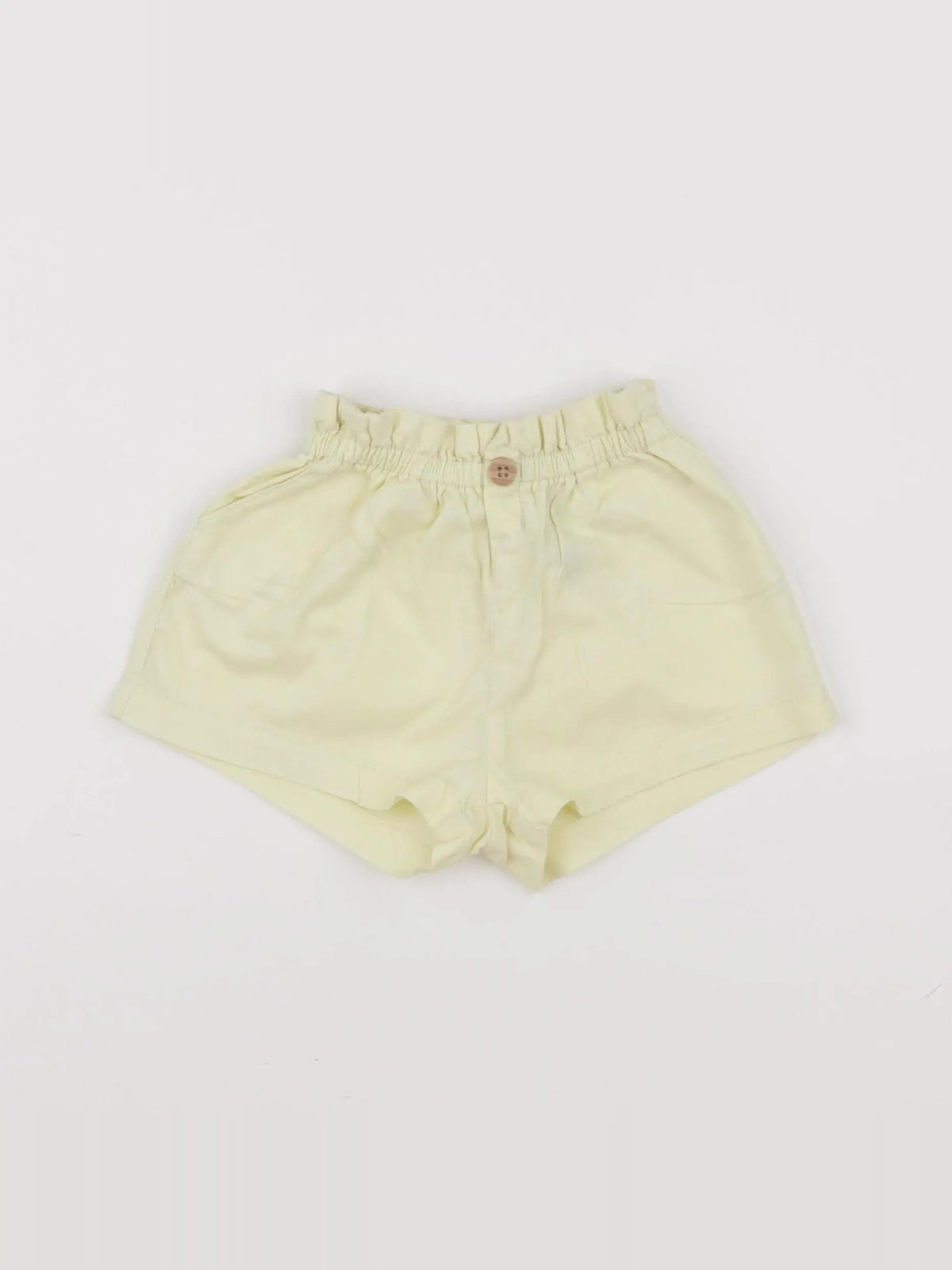 H&M - short jaune - 6/9 mois