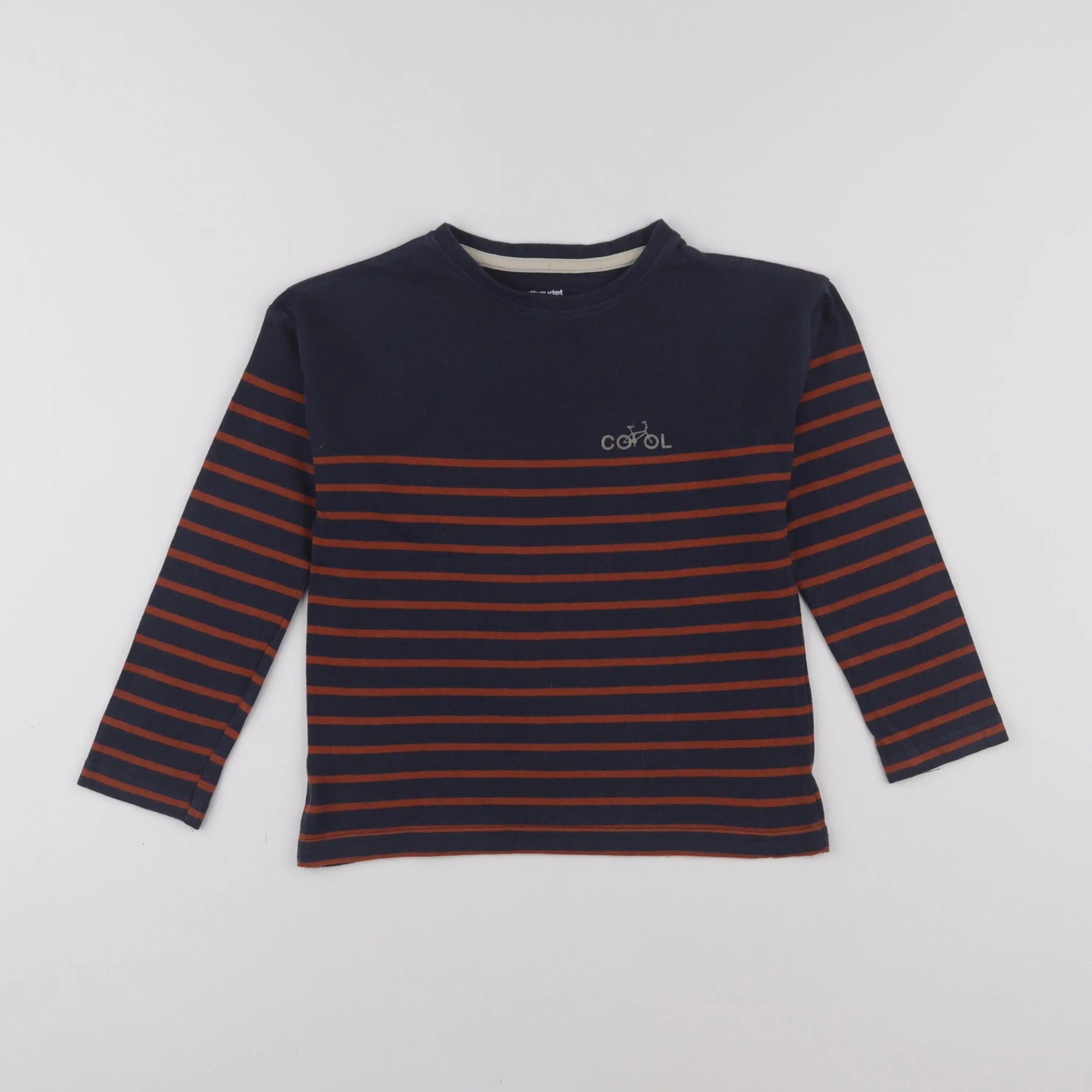 Vertbaudet - tee-shirt bleu - 6 ans