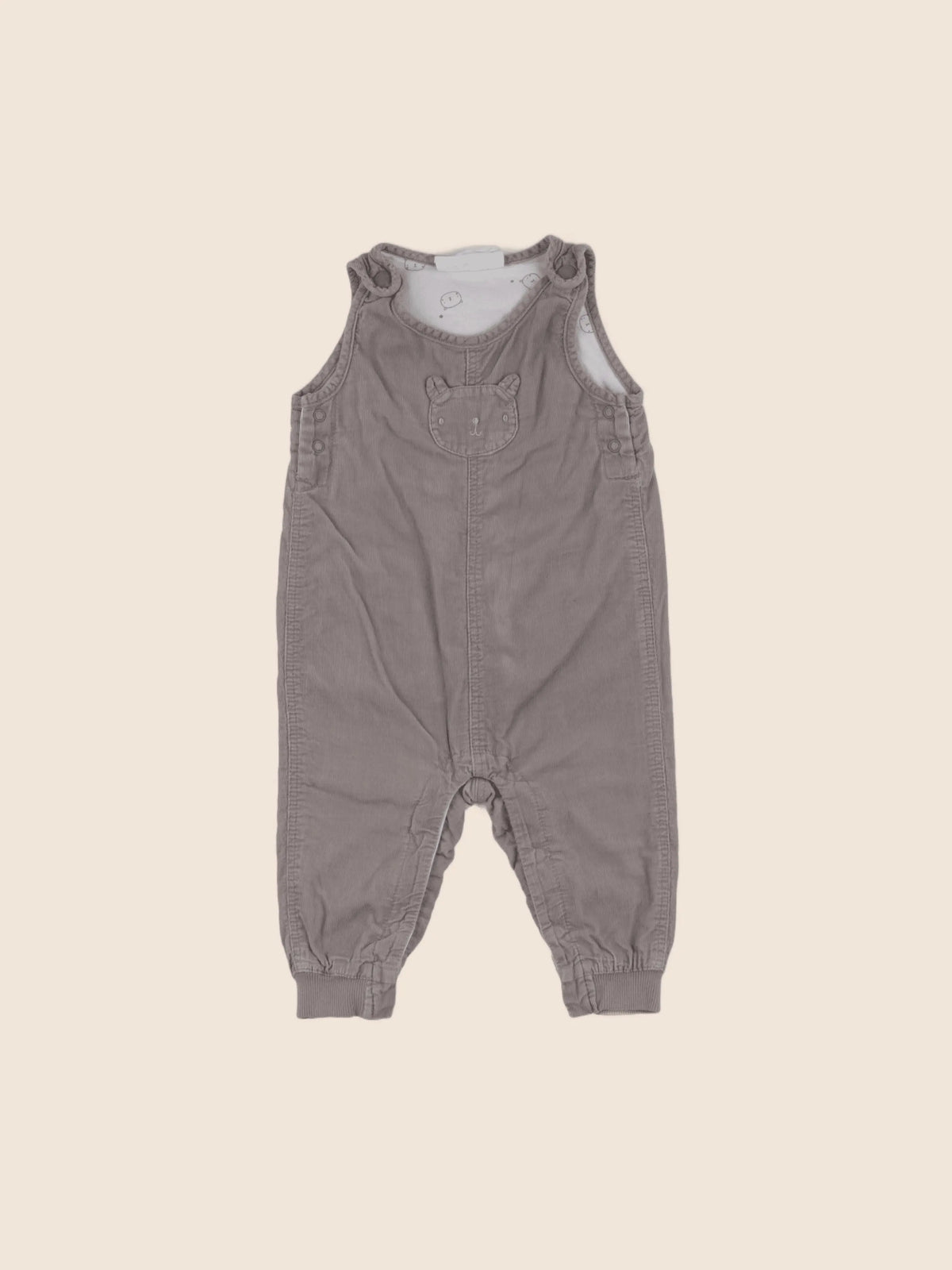 H&M - salopette gris - 3/6 mois