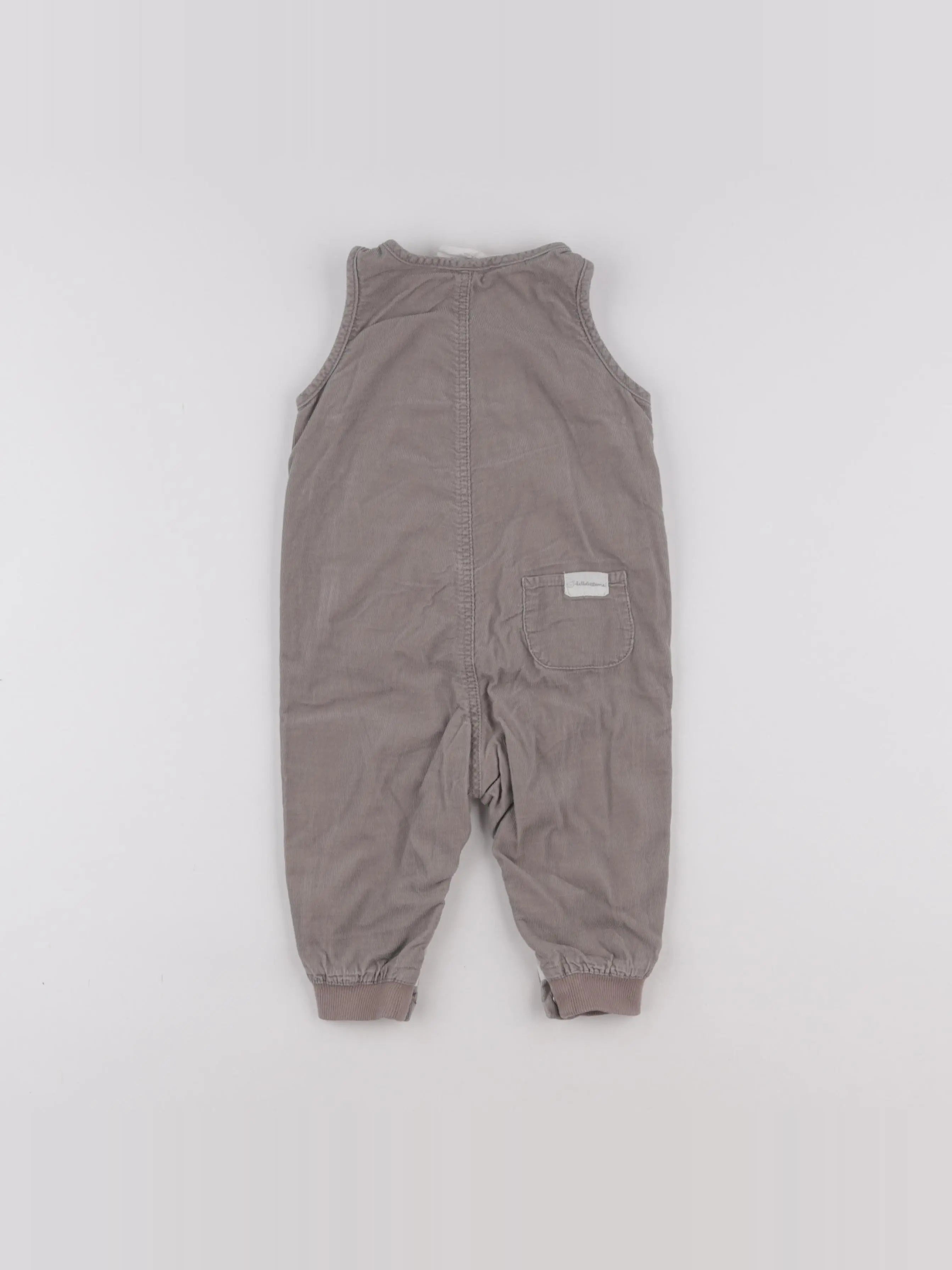 H&M - salopette gris - 3/6 mois