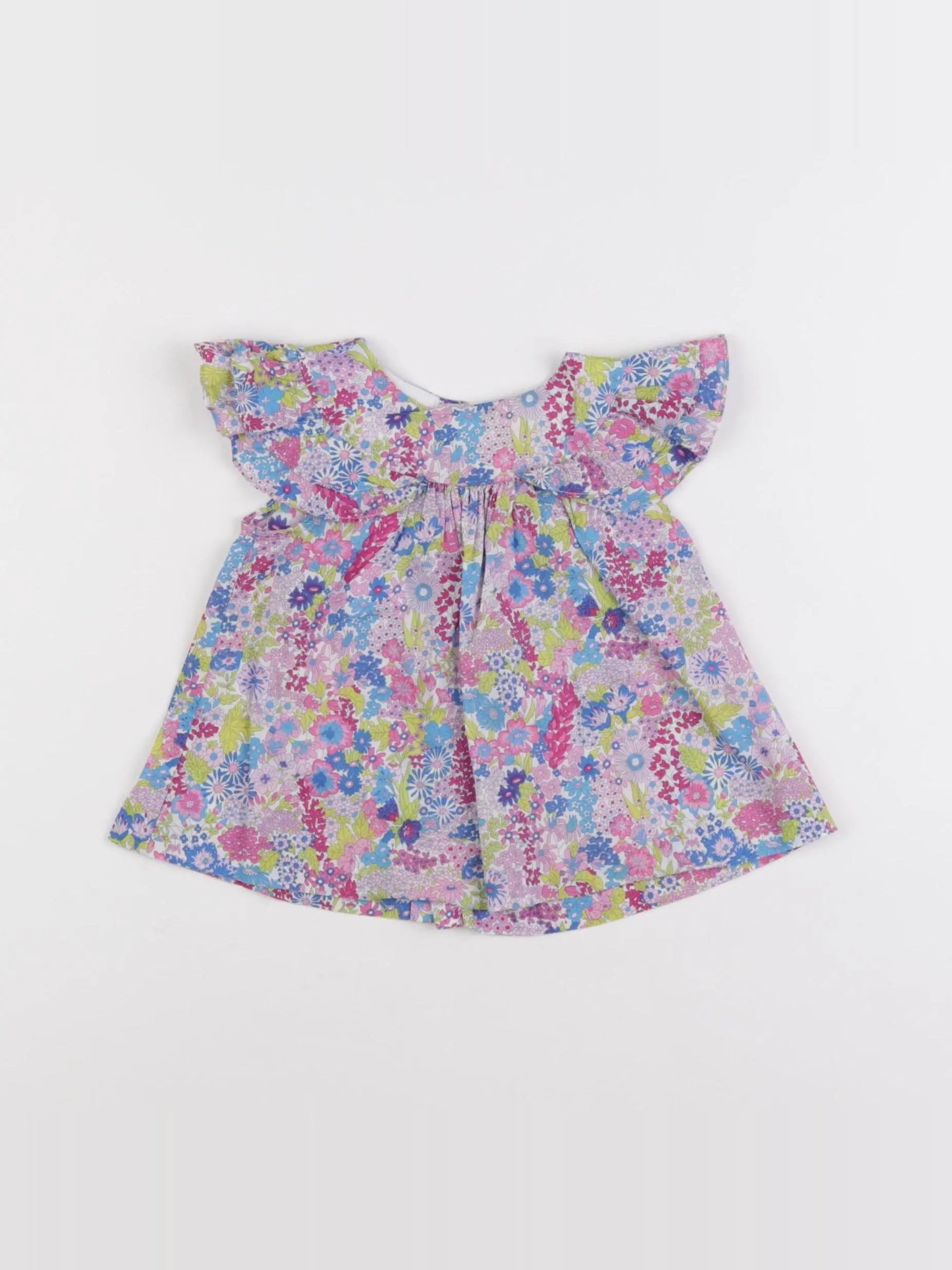 Jacadi - blouse liberty multicolore - 12 mois
