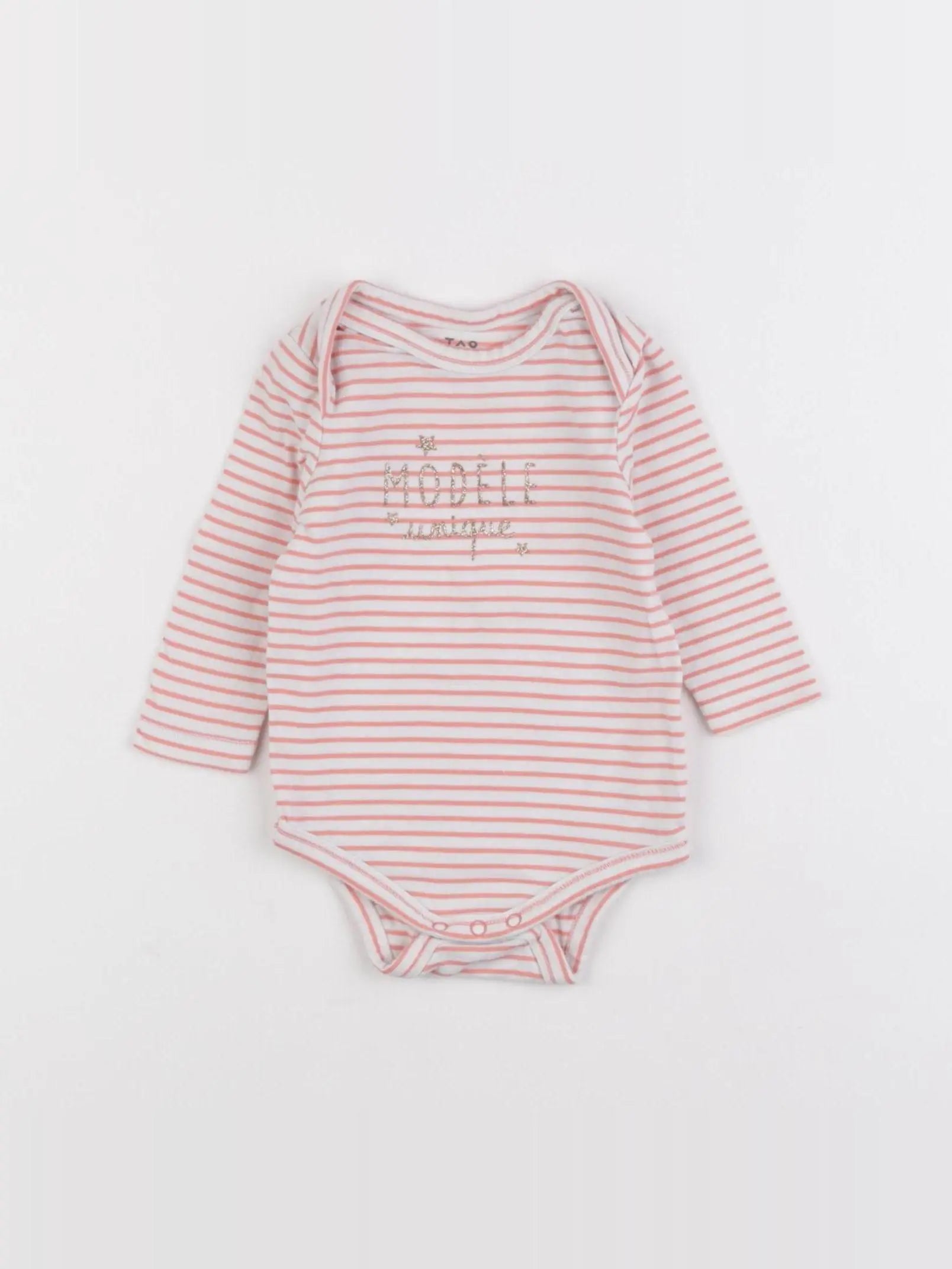 Tape à l'oeil - body rose - 3 mois