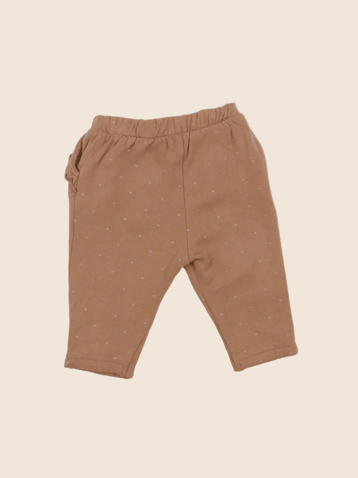 Vertbaudet - jogging marron, argent - 9 mois