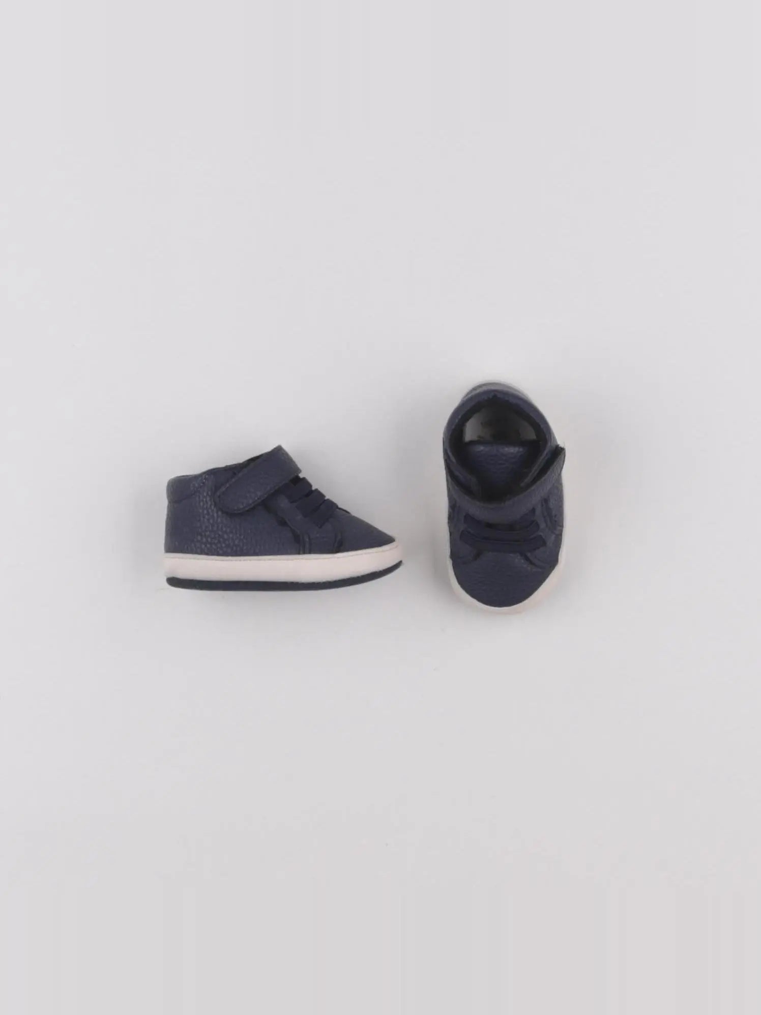 My Baby Factory - chaussons bleu - 6/12 mois
