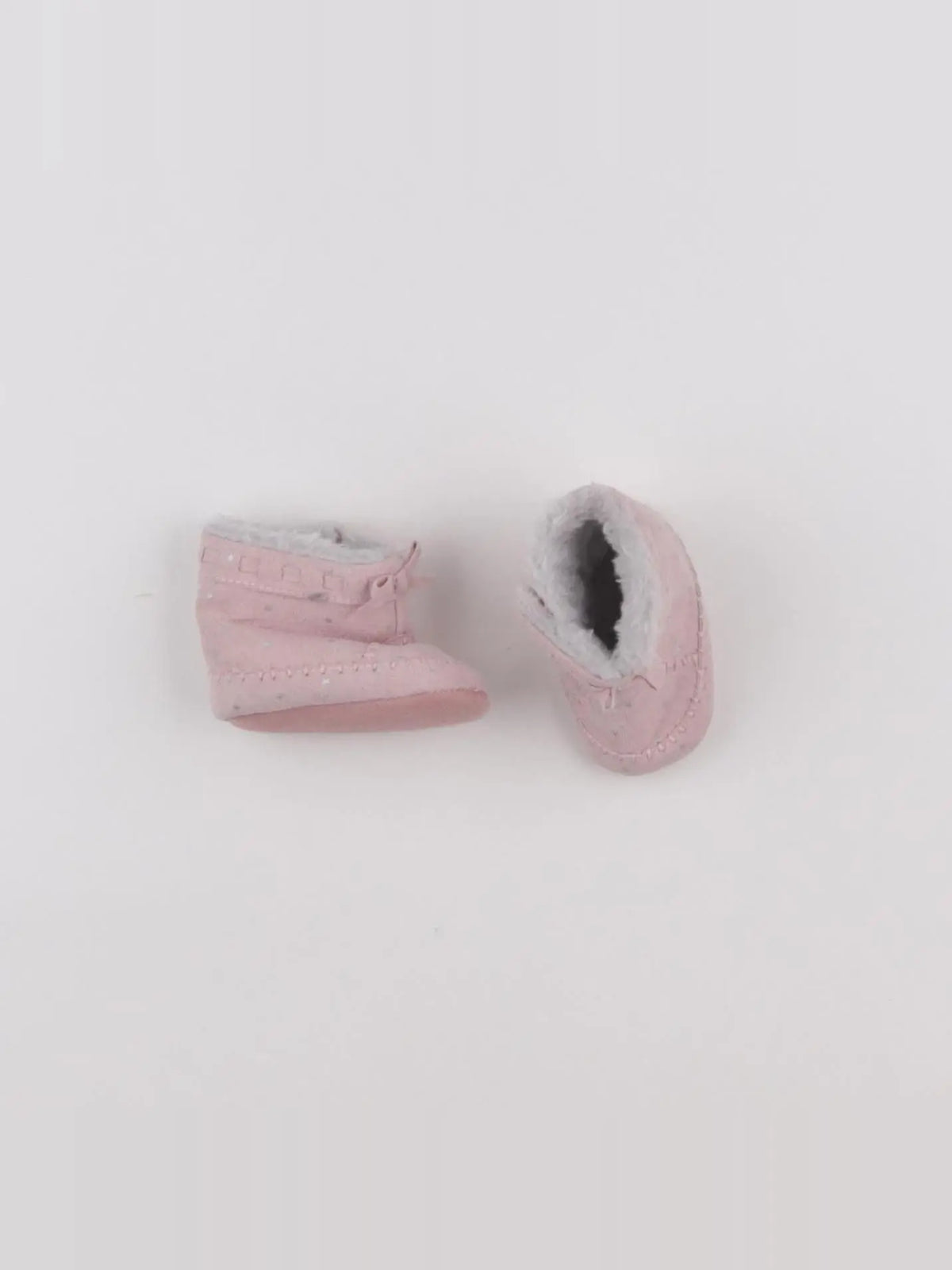 Tape à l'oeil - chaussons rose - 3/6 mois