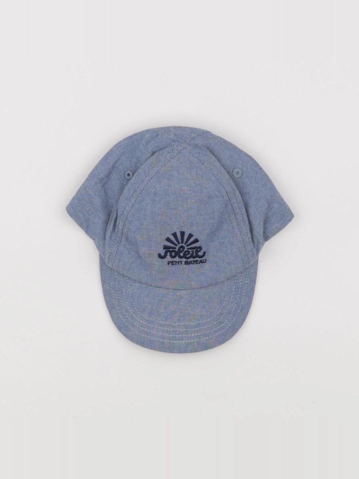 Petit Bateau - casquette bleu - 3/6 mois