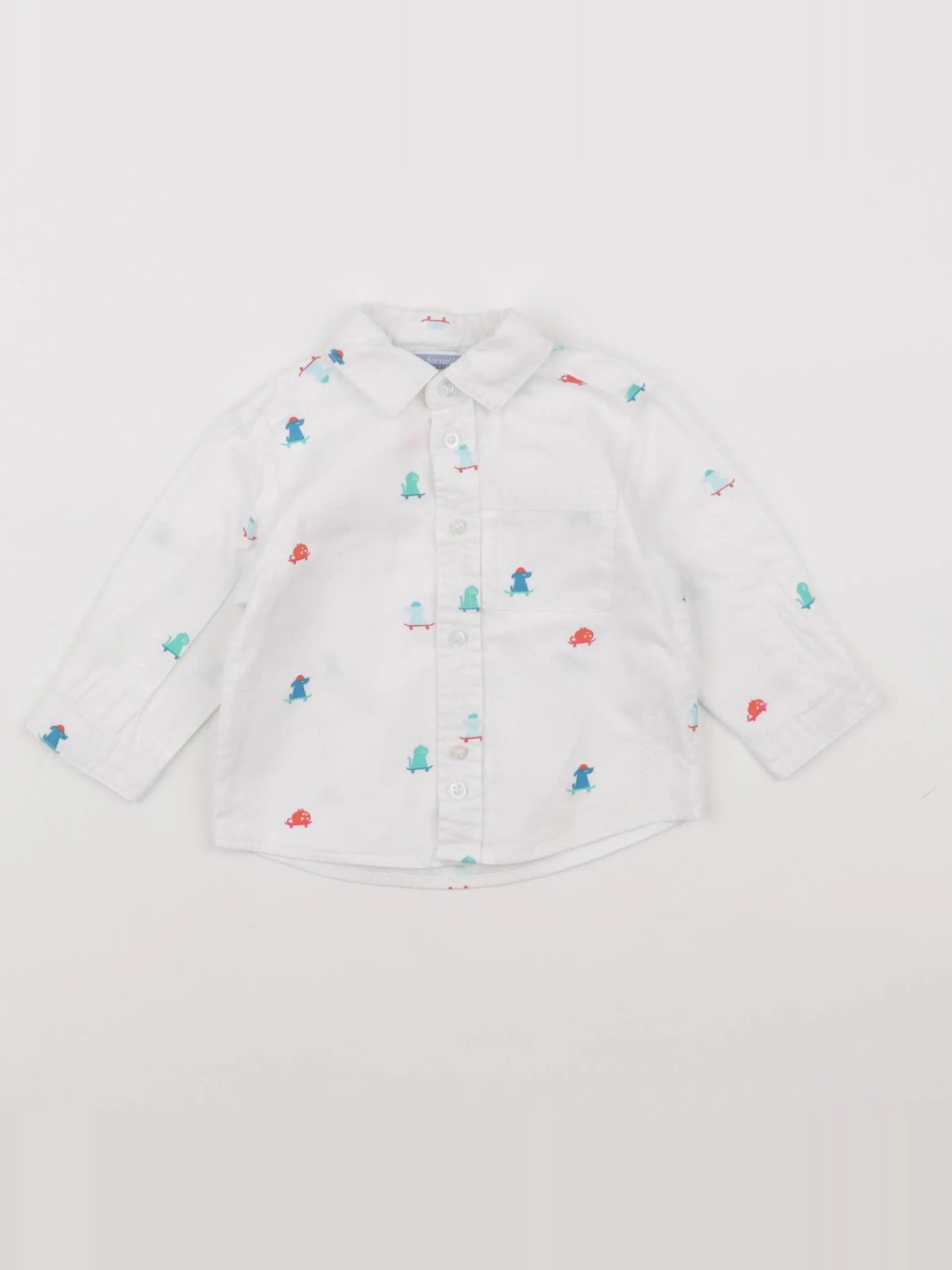 Jacadi - chemise blanc - 6 mois