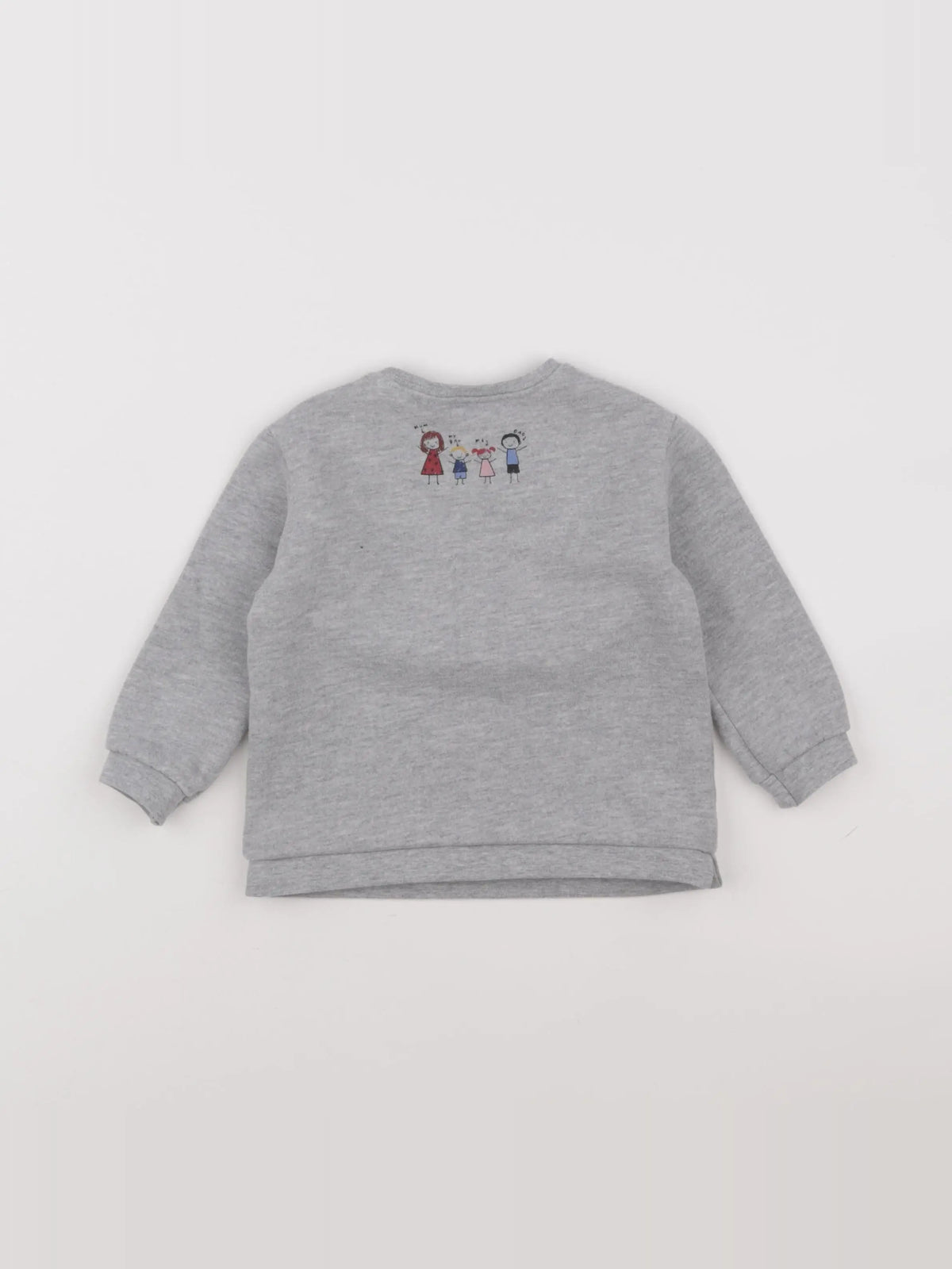 Zara - sweat gris - 6/9 mois