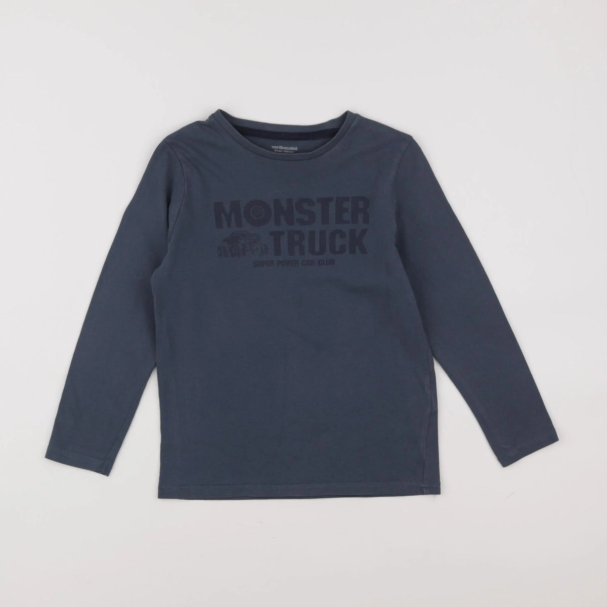 Vertbaudet - tee-shirt bleu - 8 ans