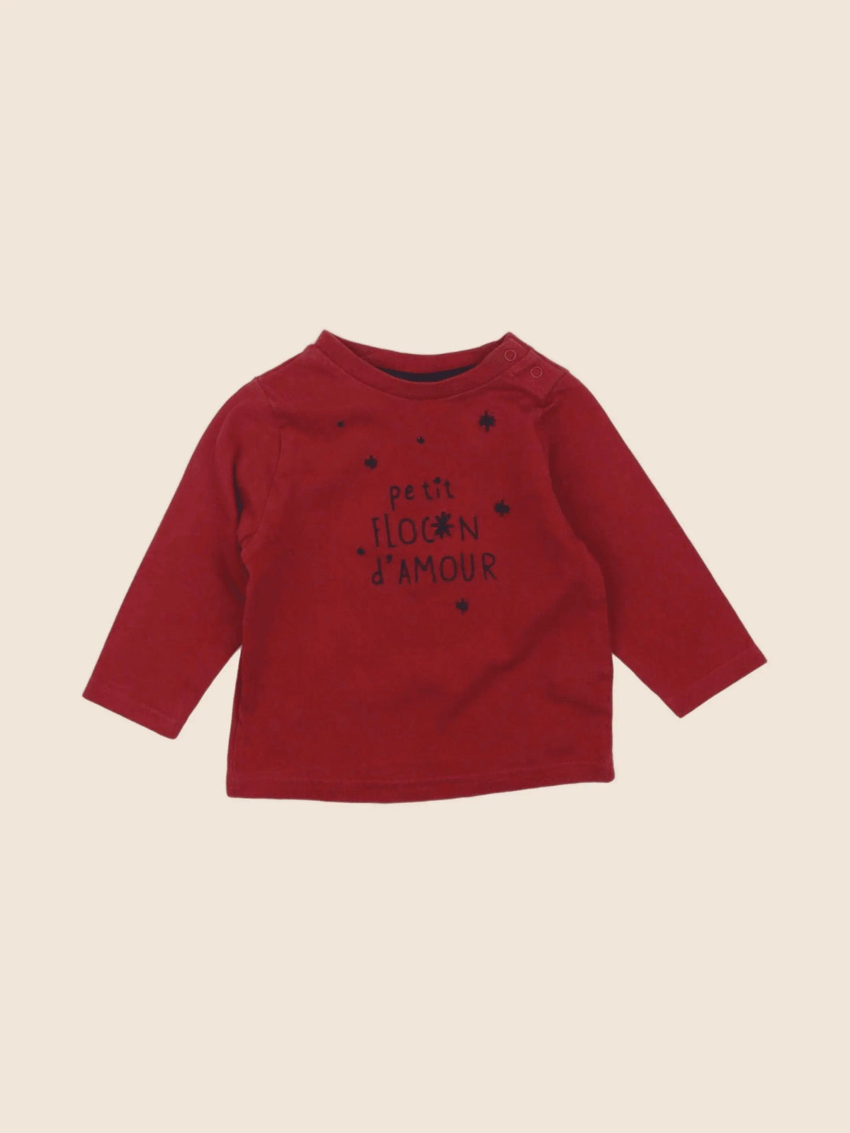 Tape à l'oeil - tee-shirt rouge - 6 mois