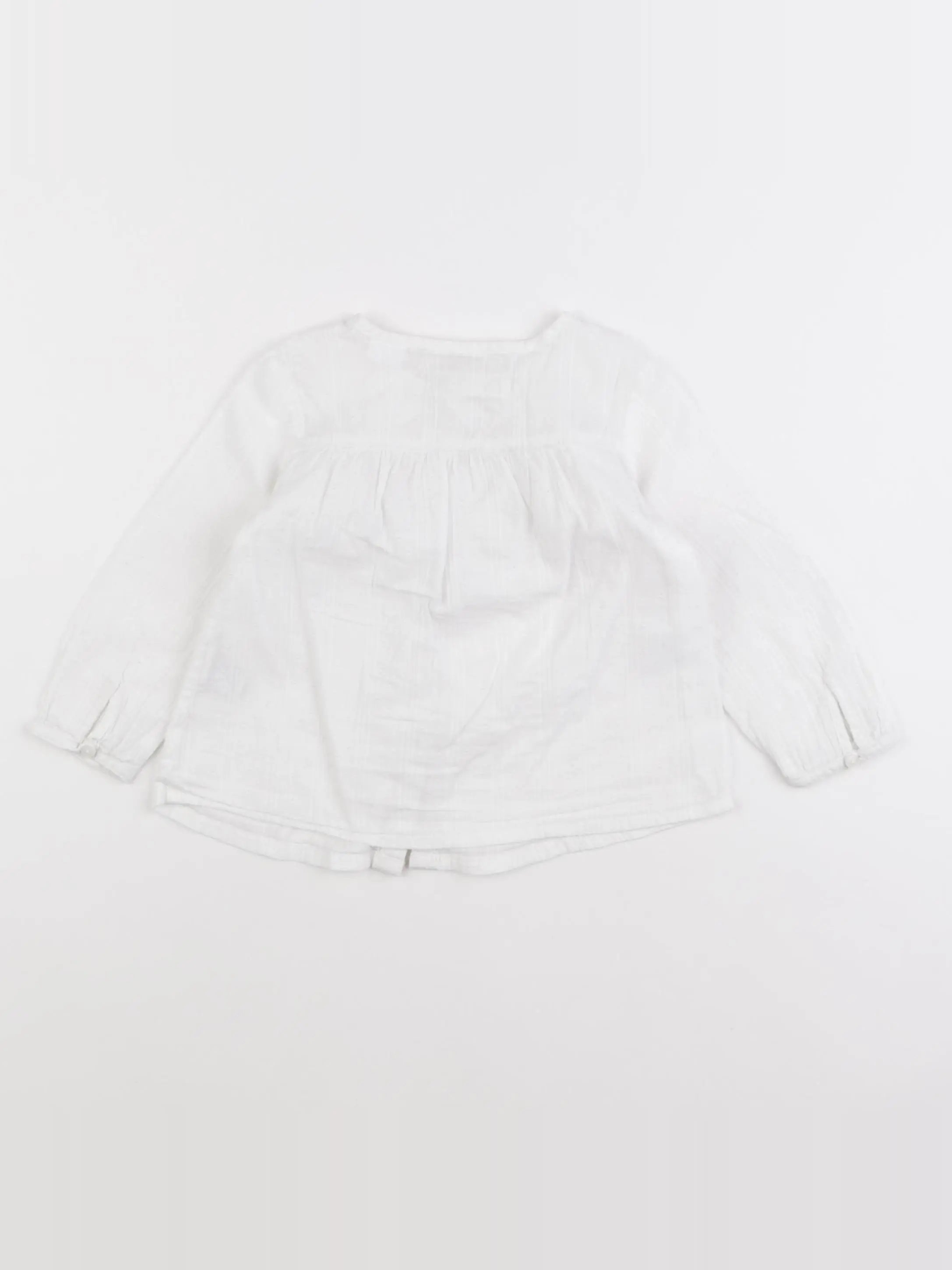 Zara - blouse blanc - 12/18 mois