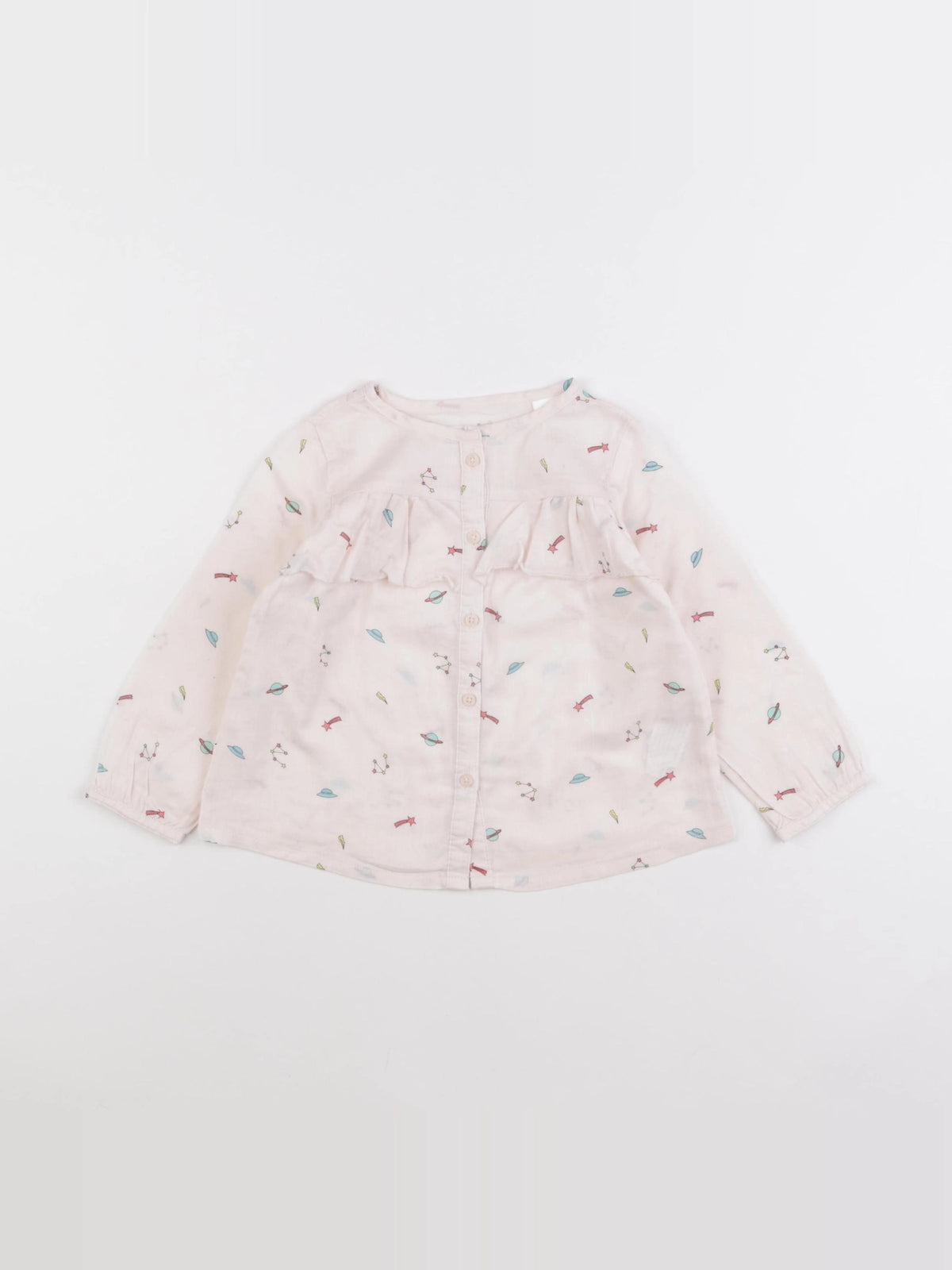 Zara - blouse blanc - 12/18 mois