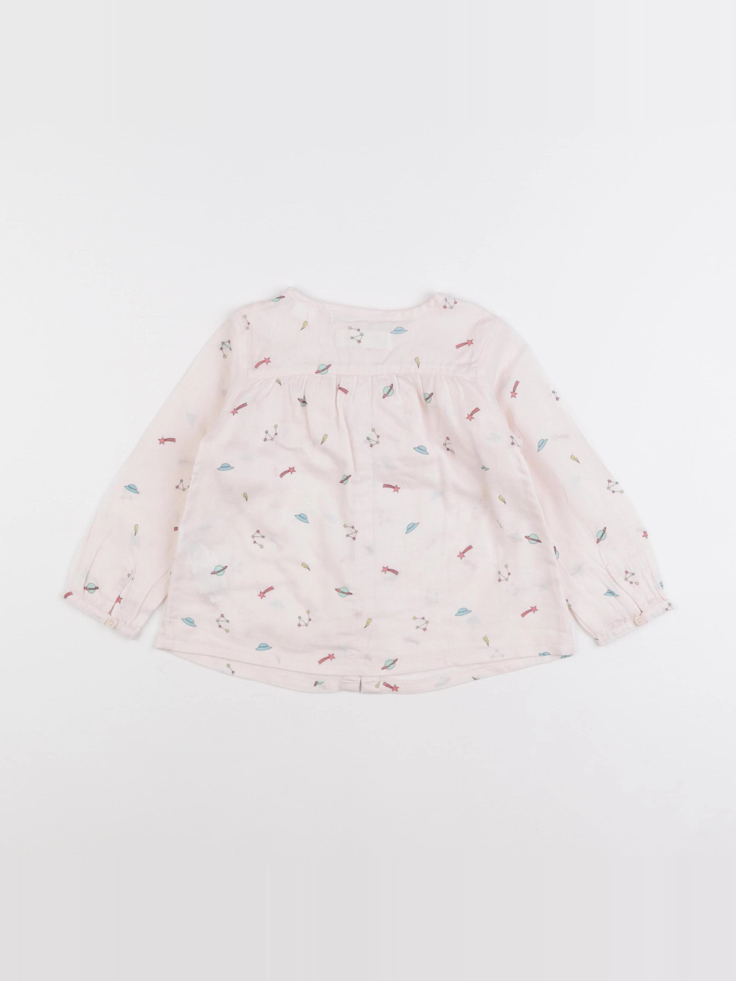 Zara - blouse blanc - 12/18 mois