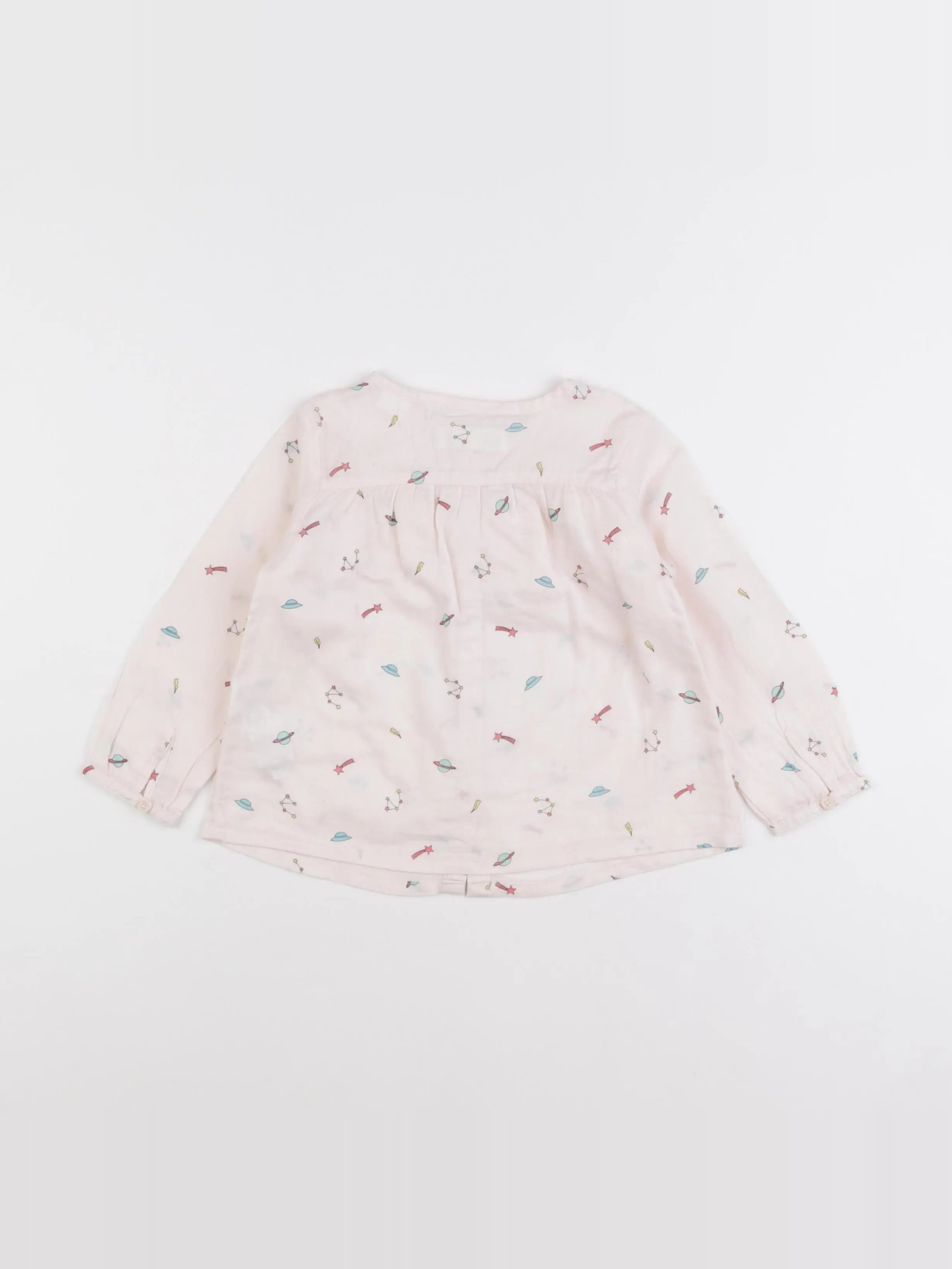 Zara - blouse blanc - 12/18 mois