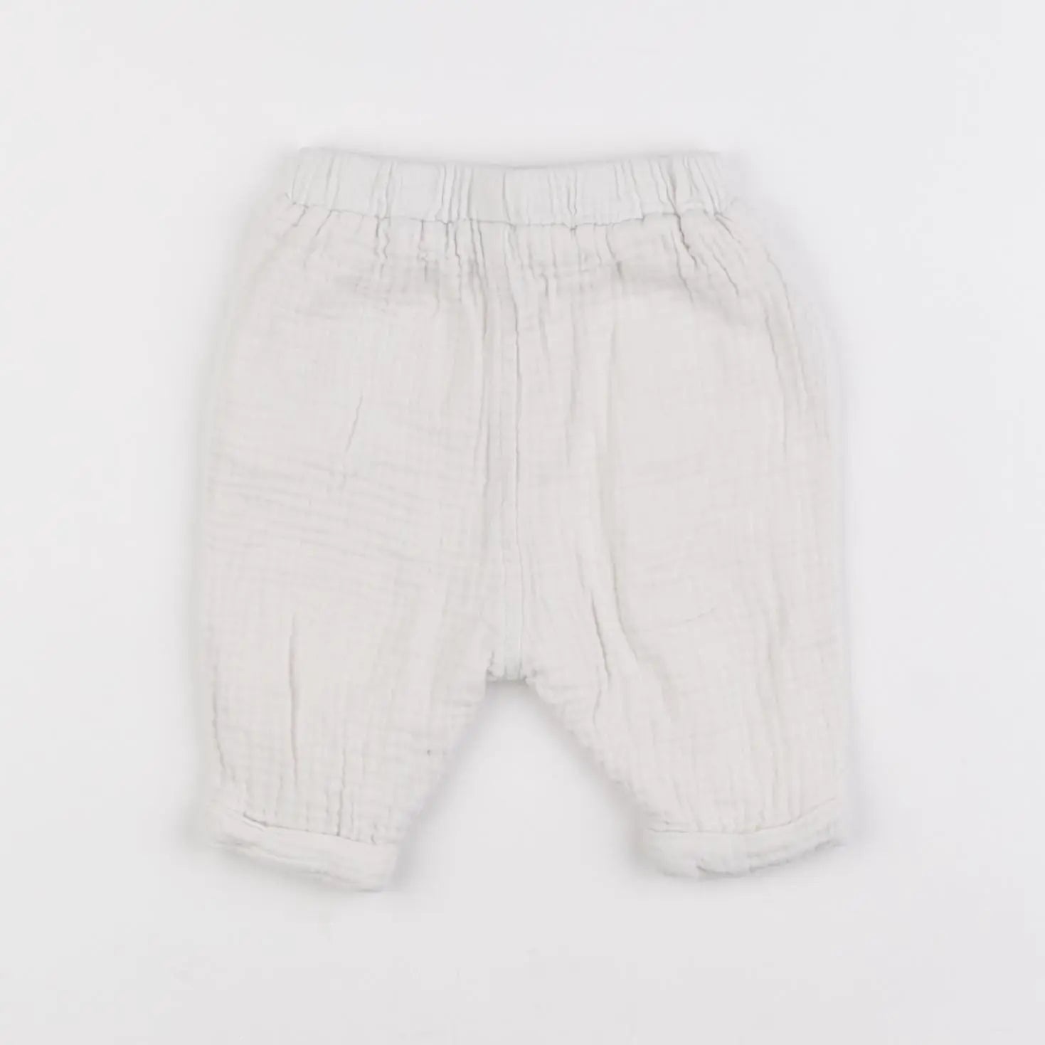 Vertbaudet - pantalon blanc - 1 mois