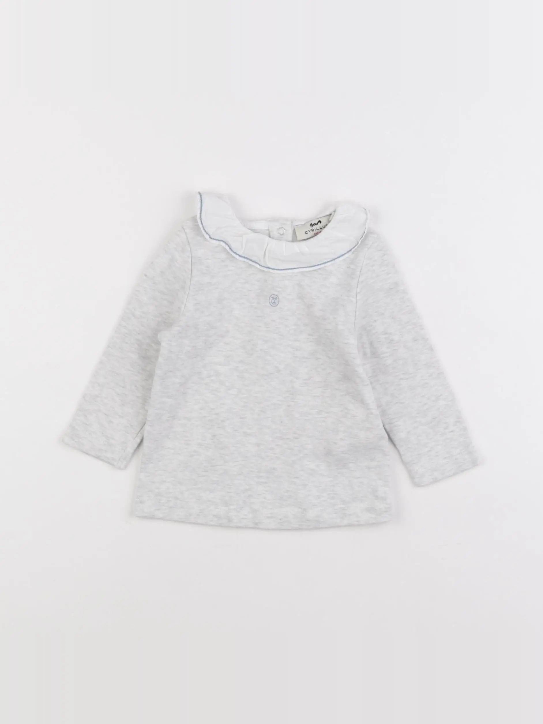 Cyrillus - tee-shirt gris - 12 mois