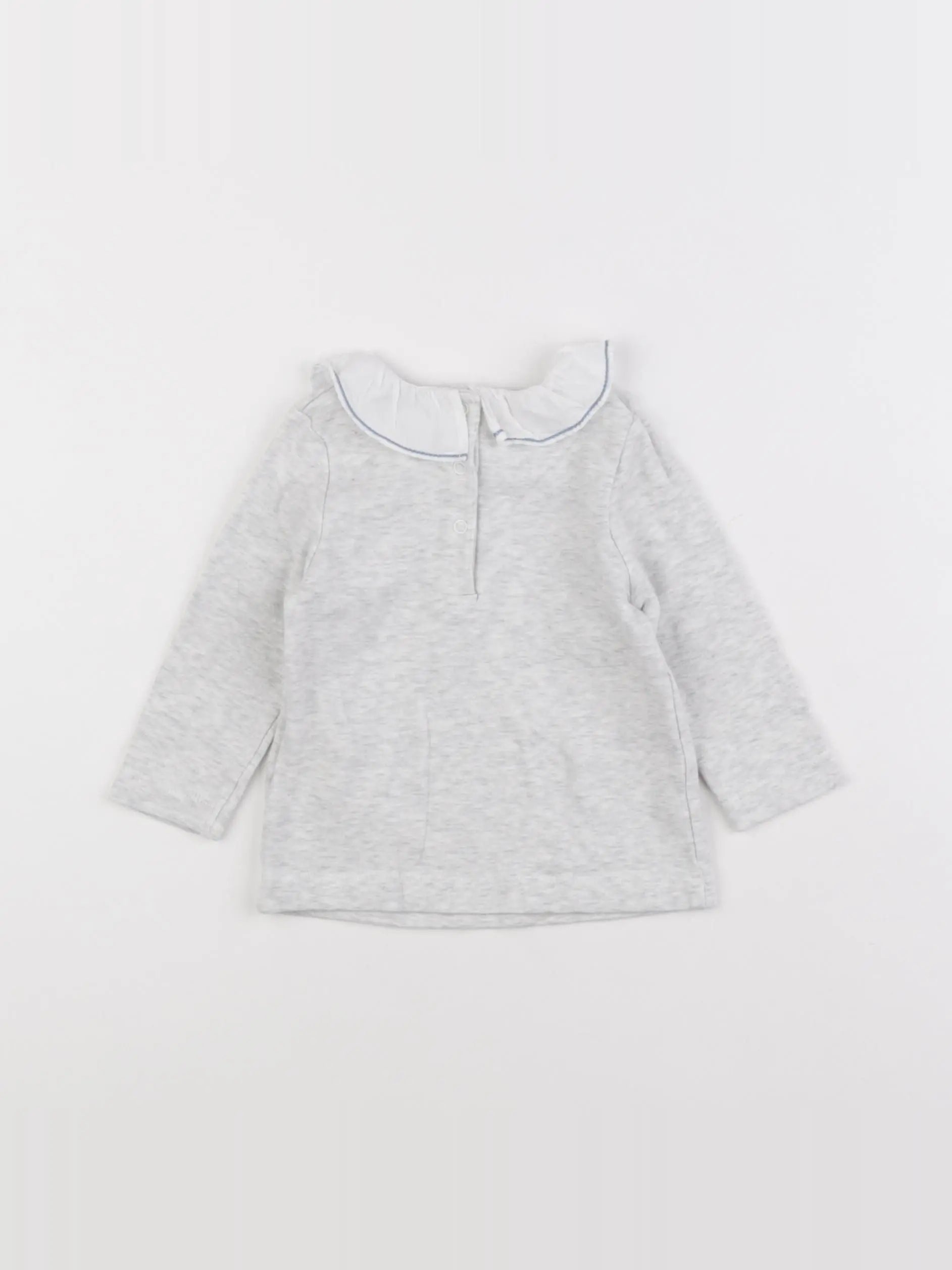Cyrillus - tee-shirt gris - 12 mois