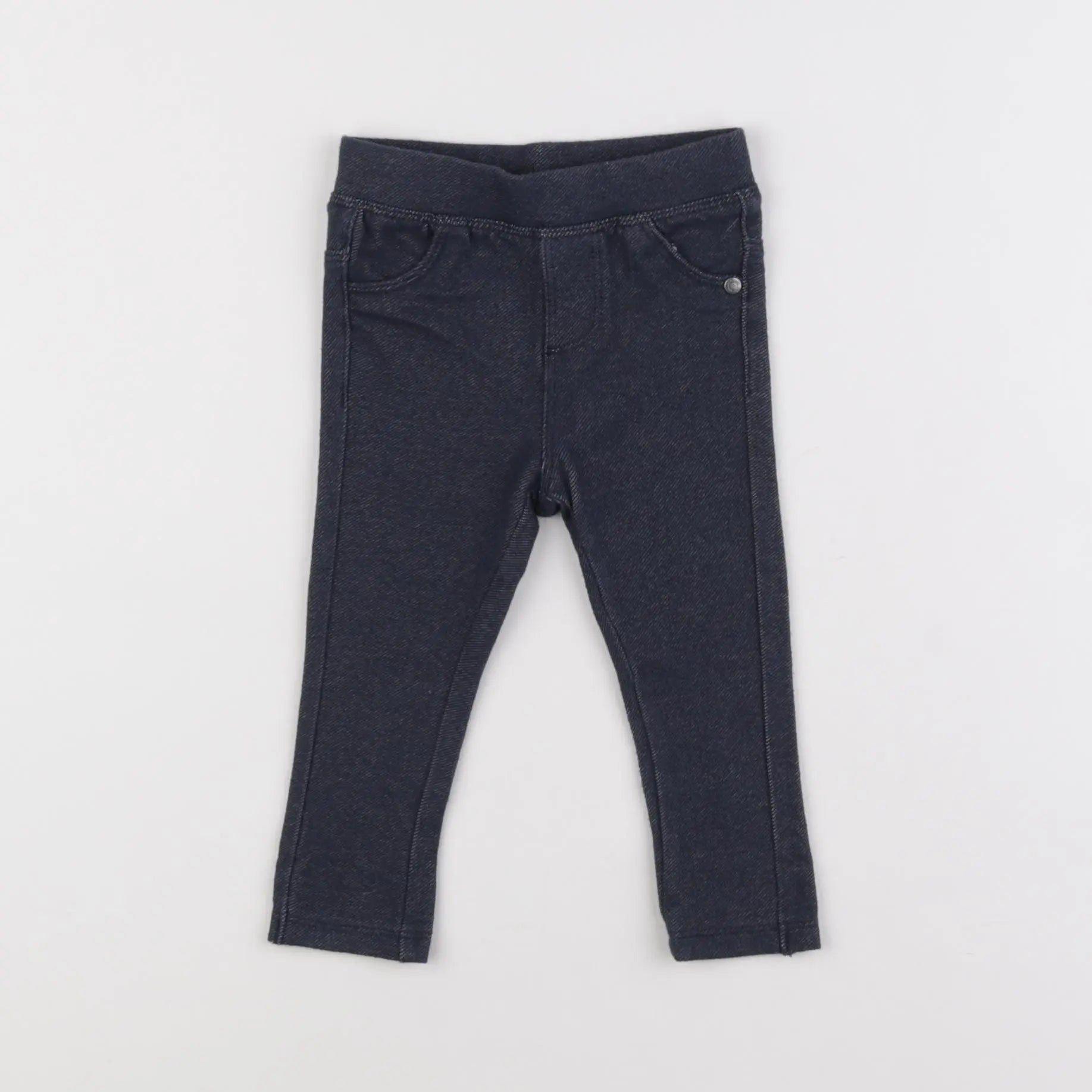 Vertbaudet - jegging bleu - 6 mois