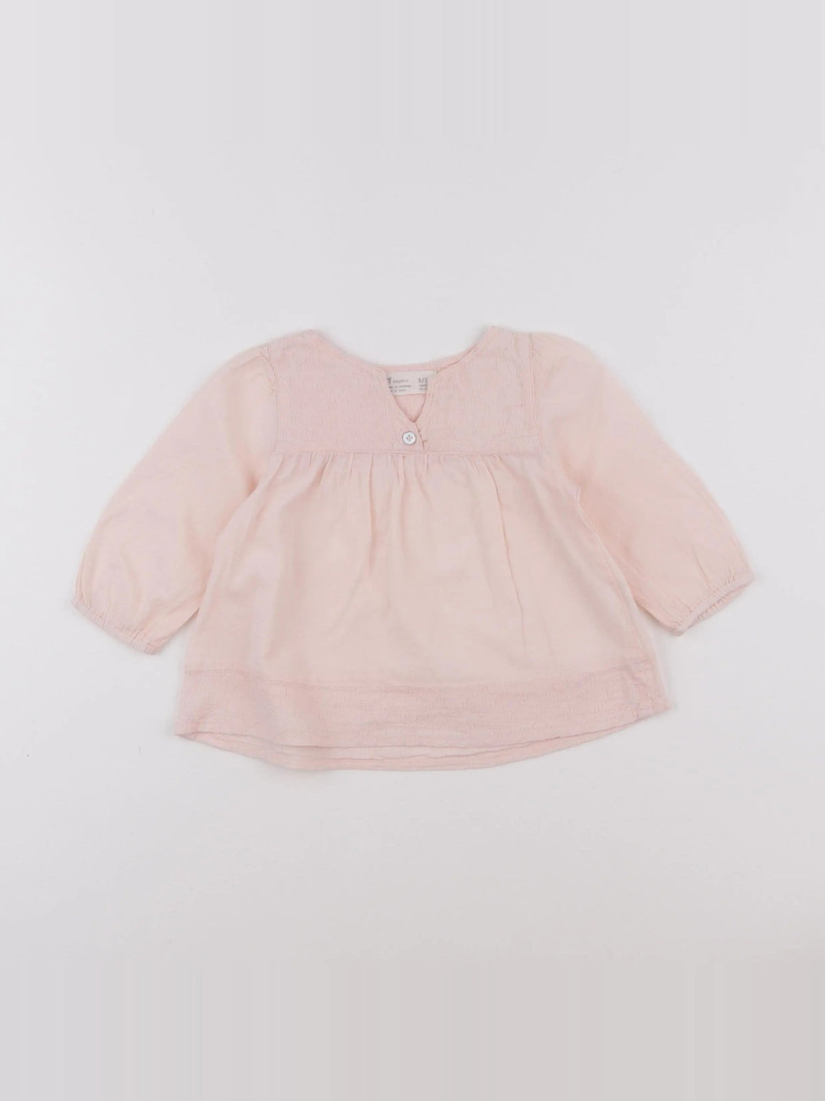 Zippy - blouse rose - 9/12 mois