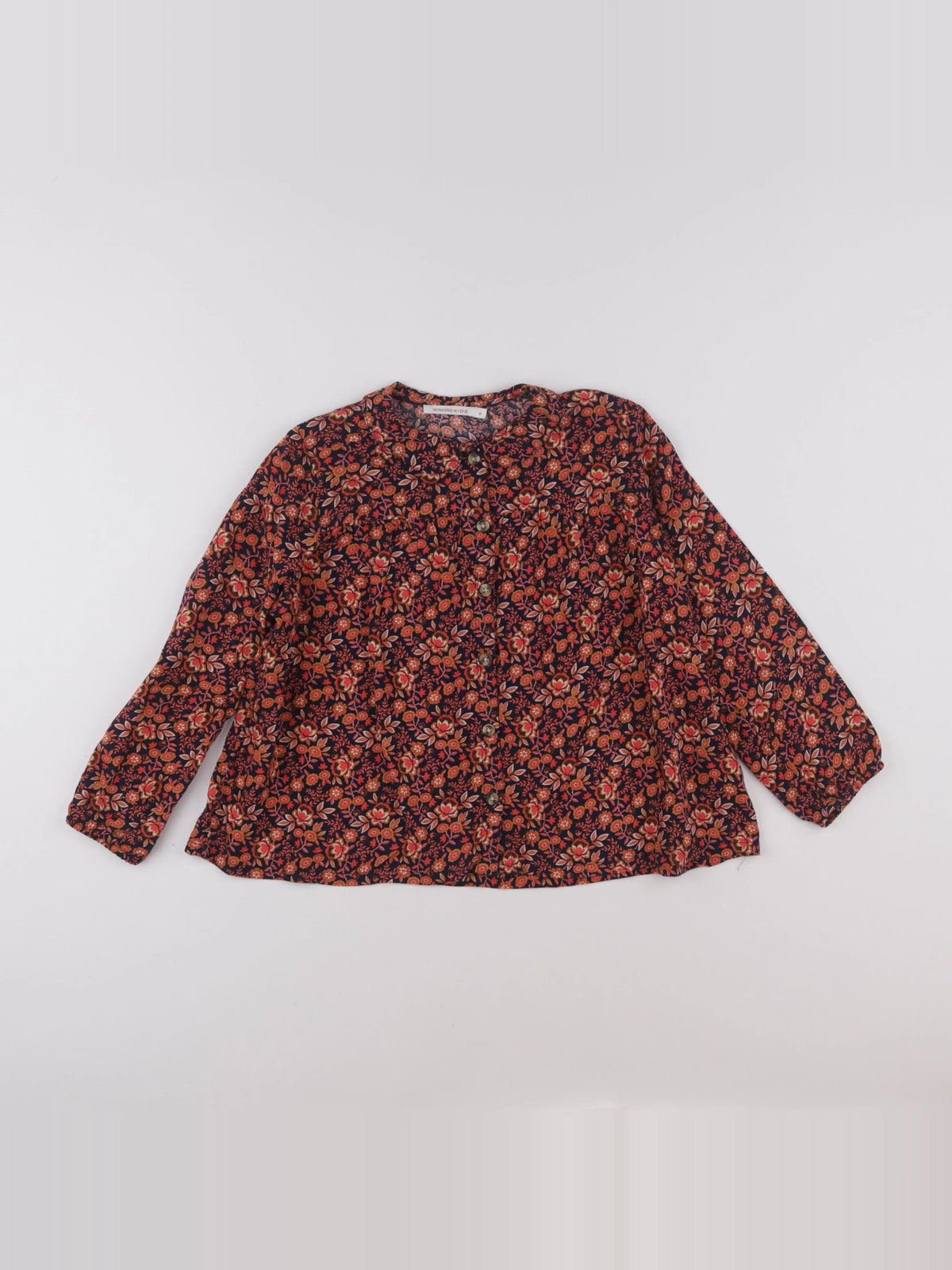 Monoprix - blouse bleu - 6 ans