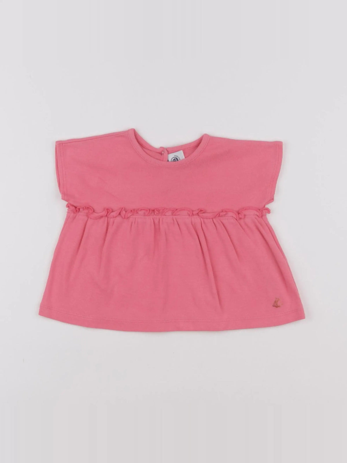 Petit Bateau - tee-shirt rose - 12 mois