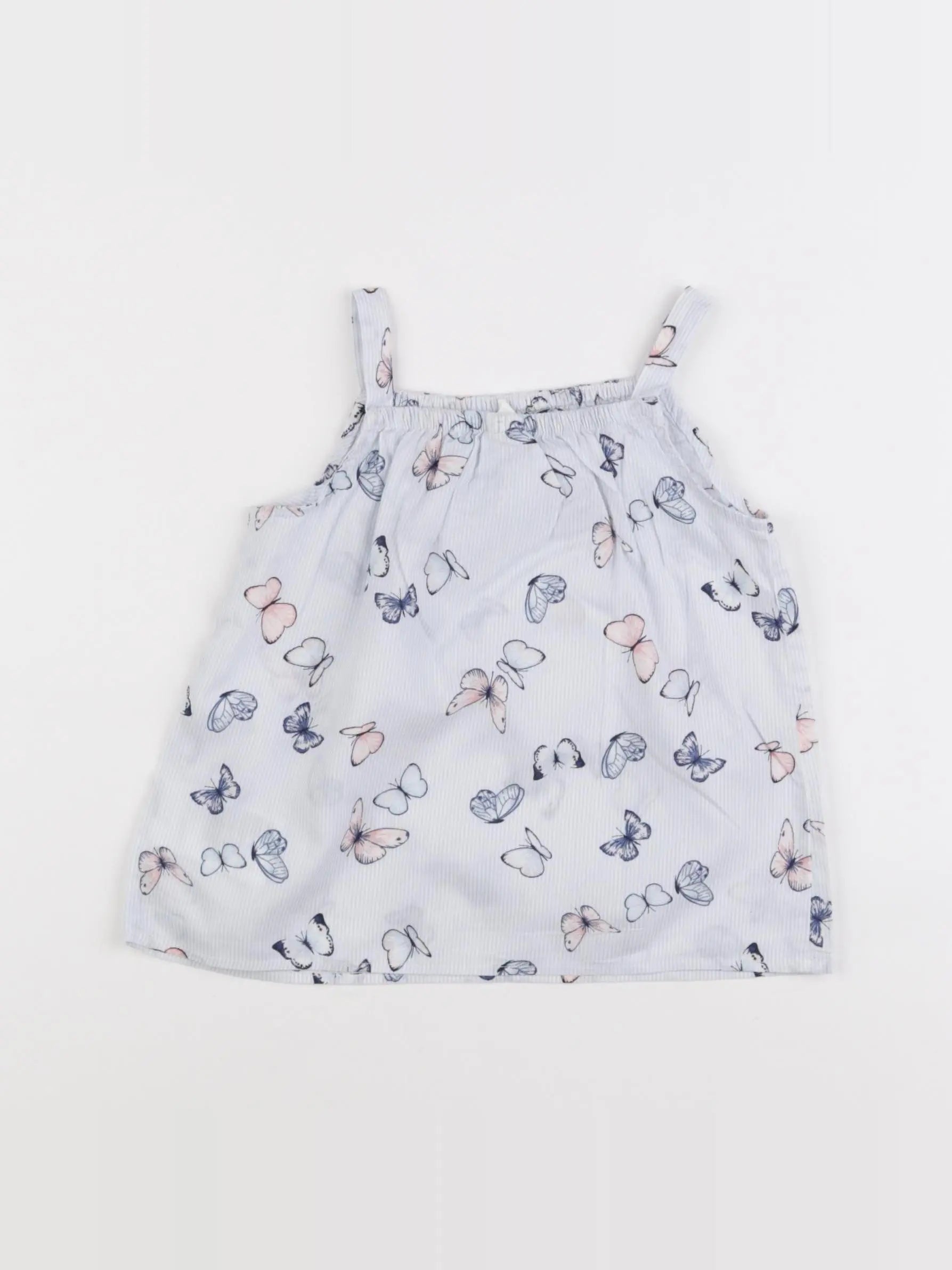 H&M - blouse bleu - 12/18 mois