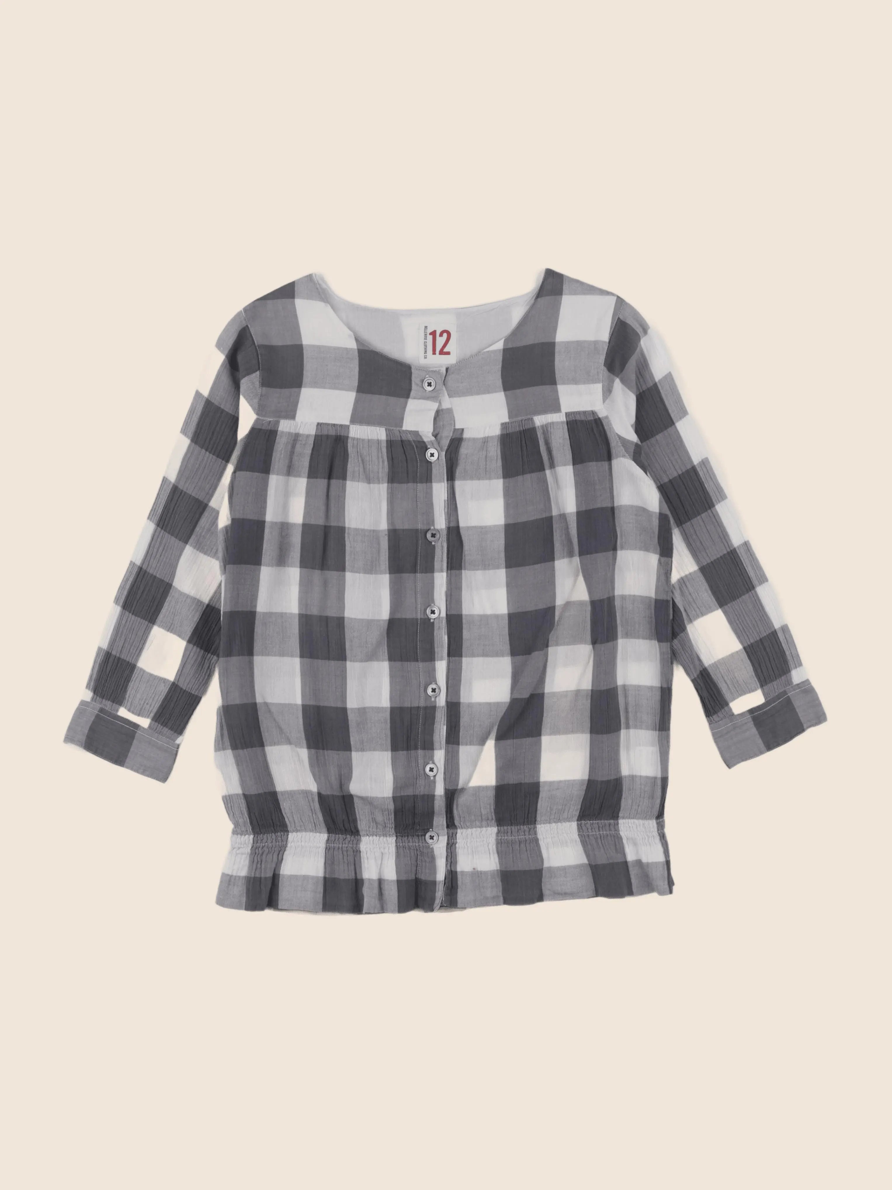 Bellerose - blouse gris - 12 ans