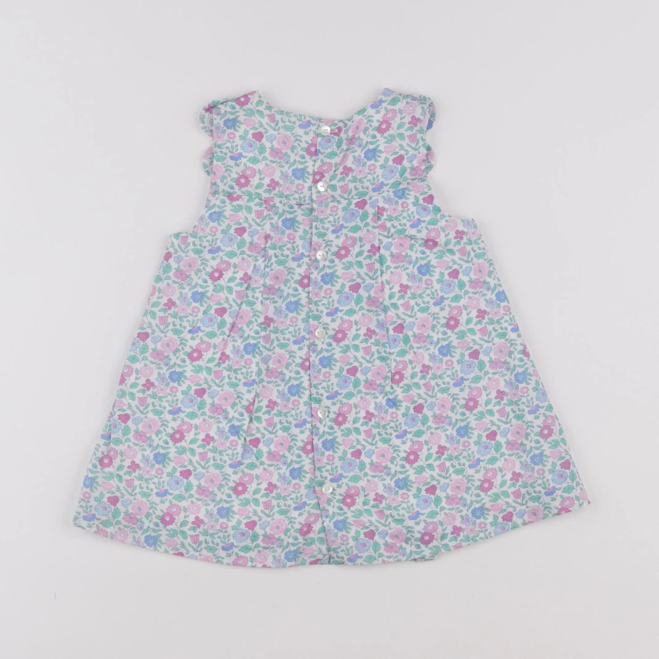 Jacadi - robe liberty blanc - 12 mois