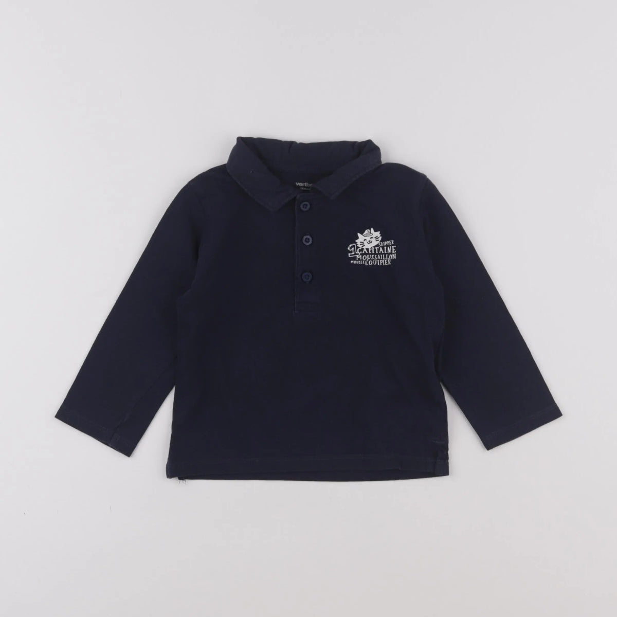 Vertbaudet - tee-shirt bleu - 18 mois