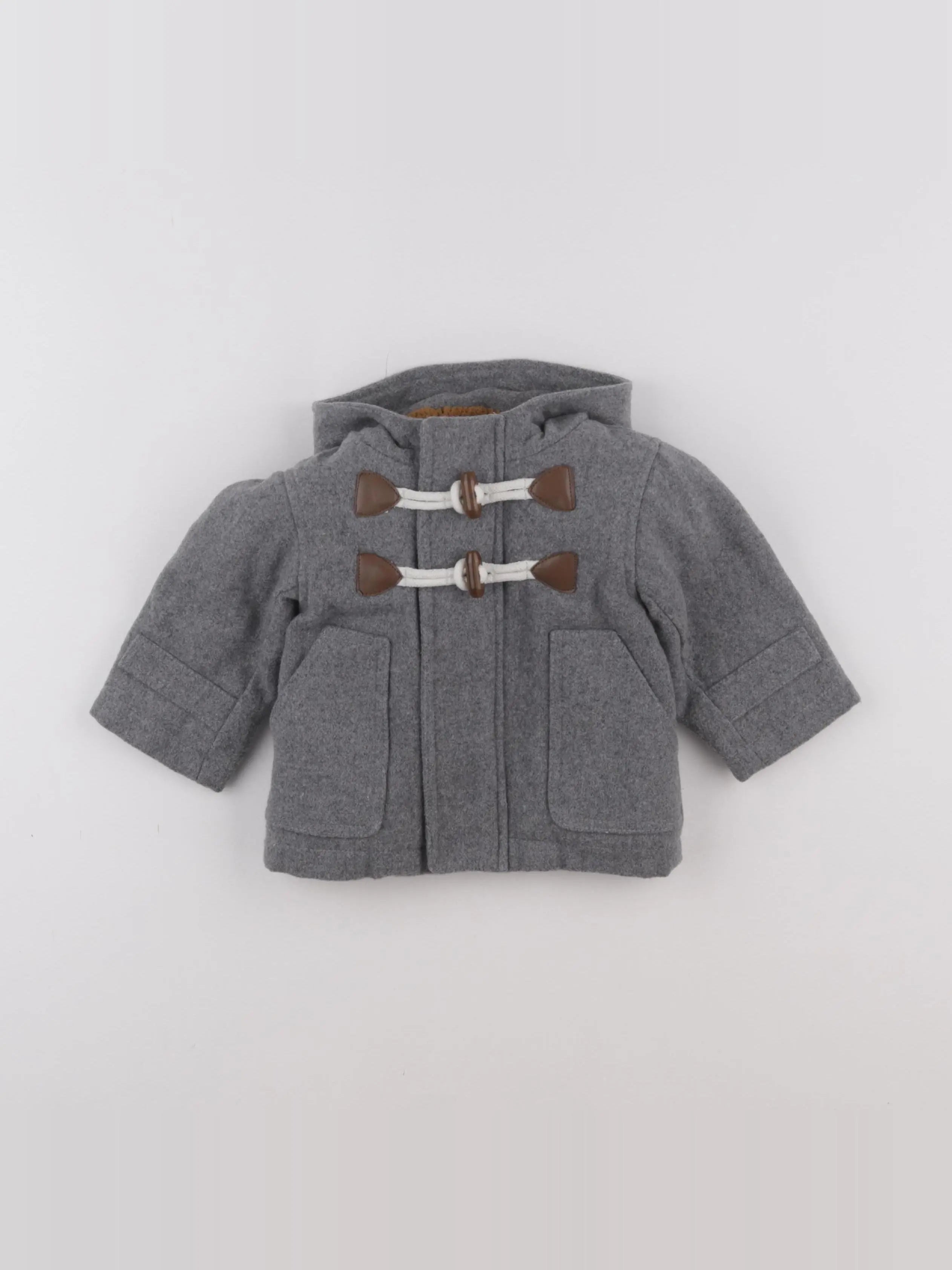 Vertbaudet - manteau gris - 3/6 mois