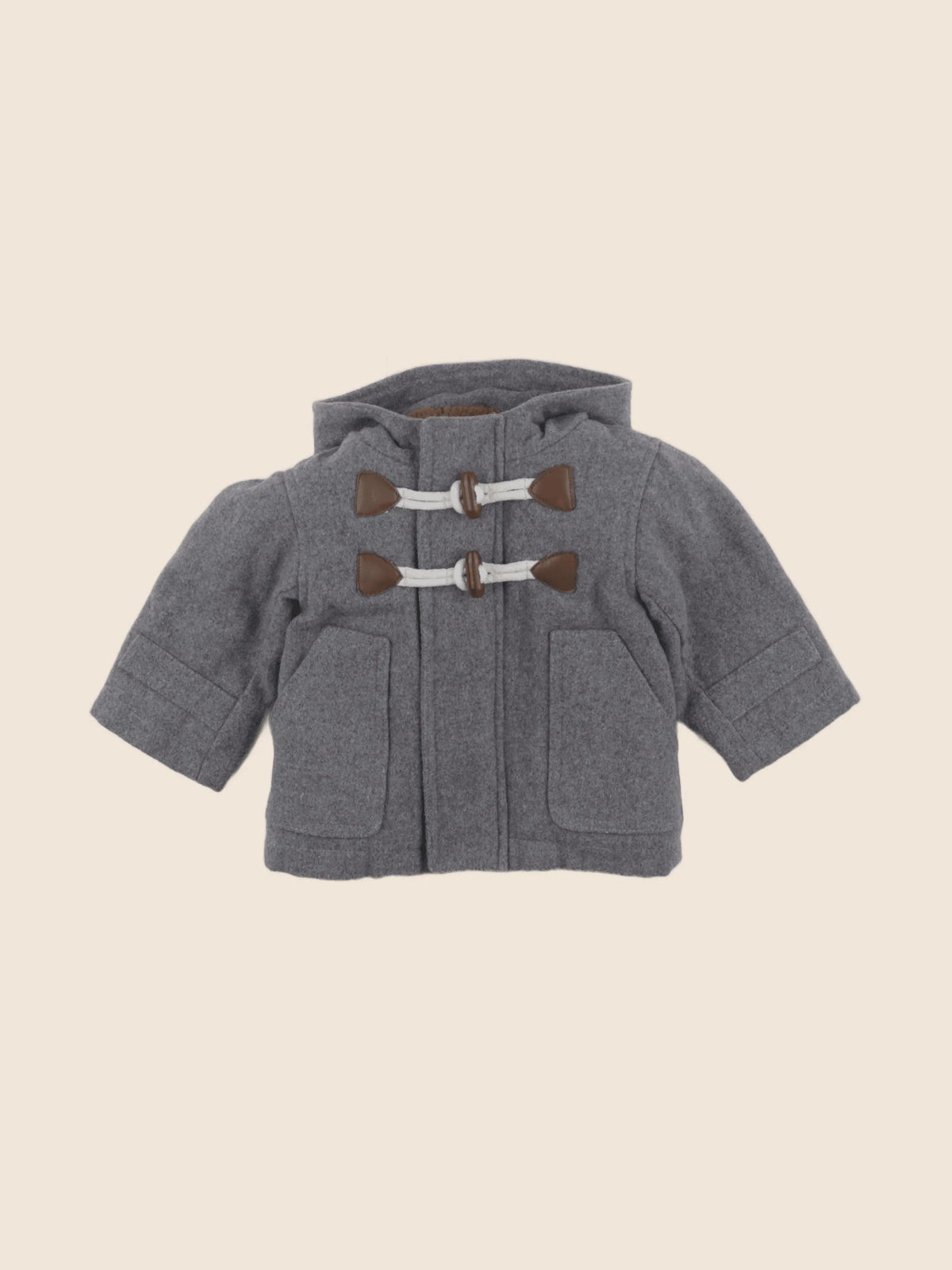 Vertbaudet - manteau gris - 3/6 mois