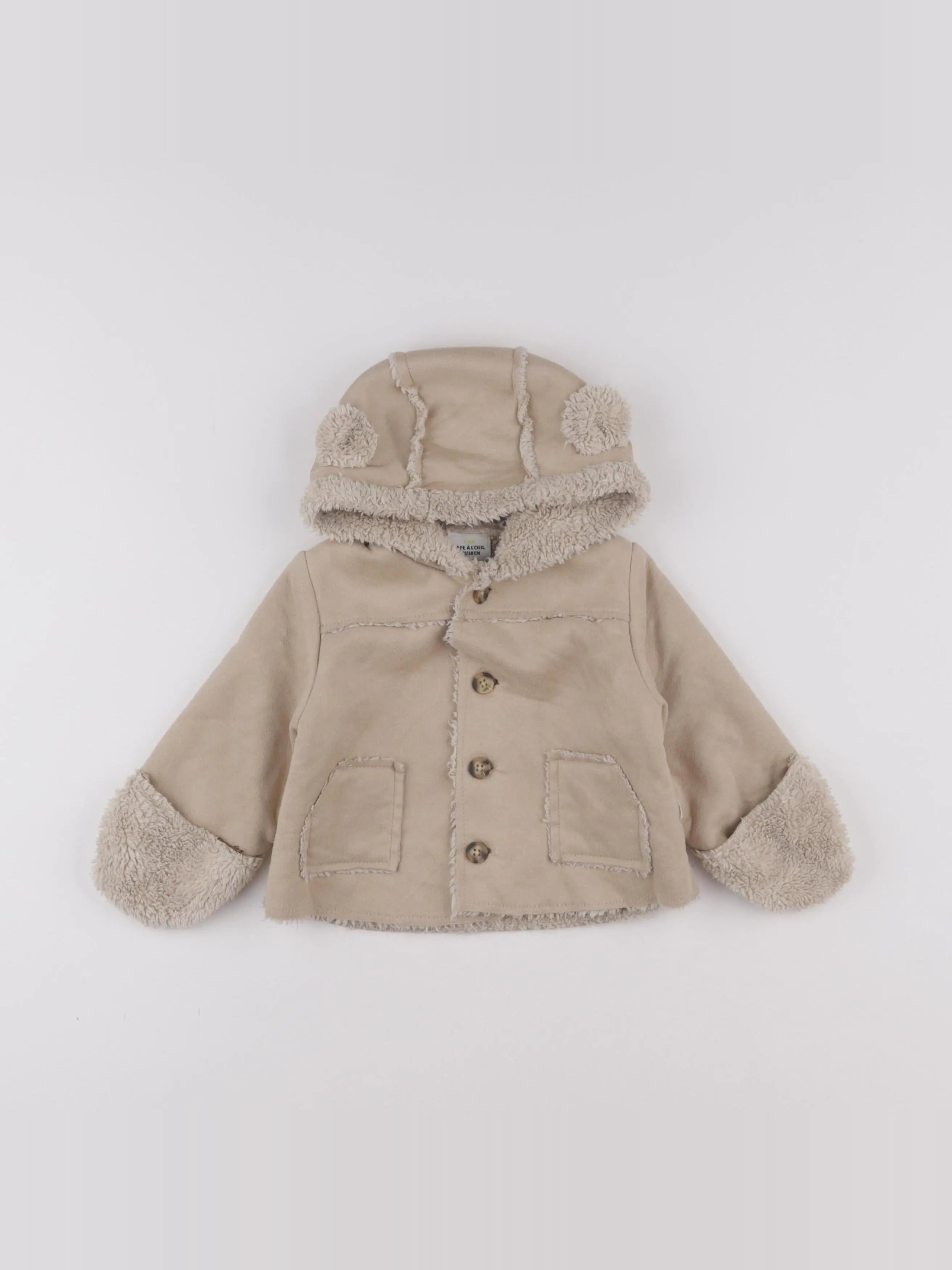 Tape à l'oeil - veste beige - 6 mois
