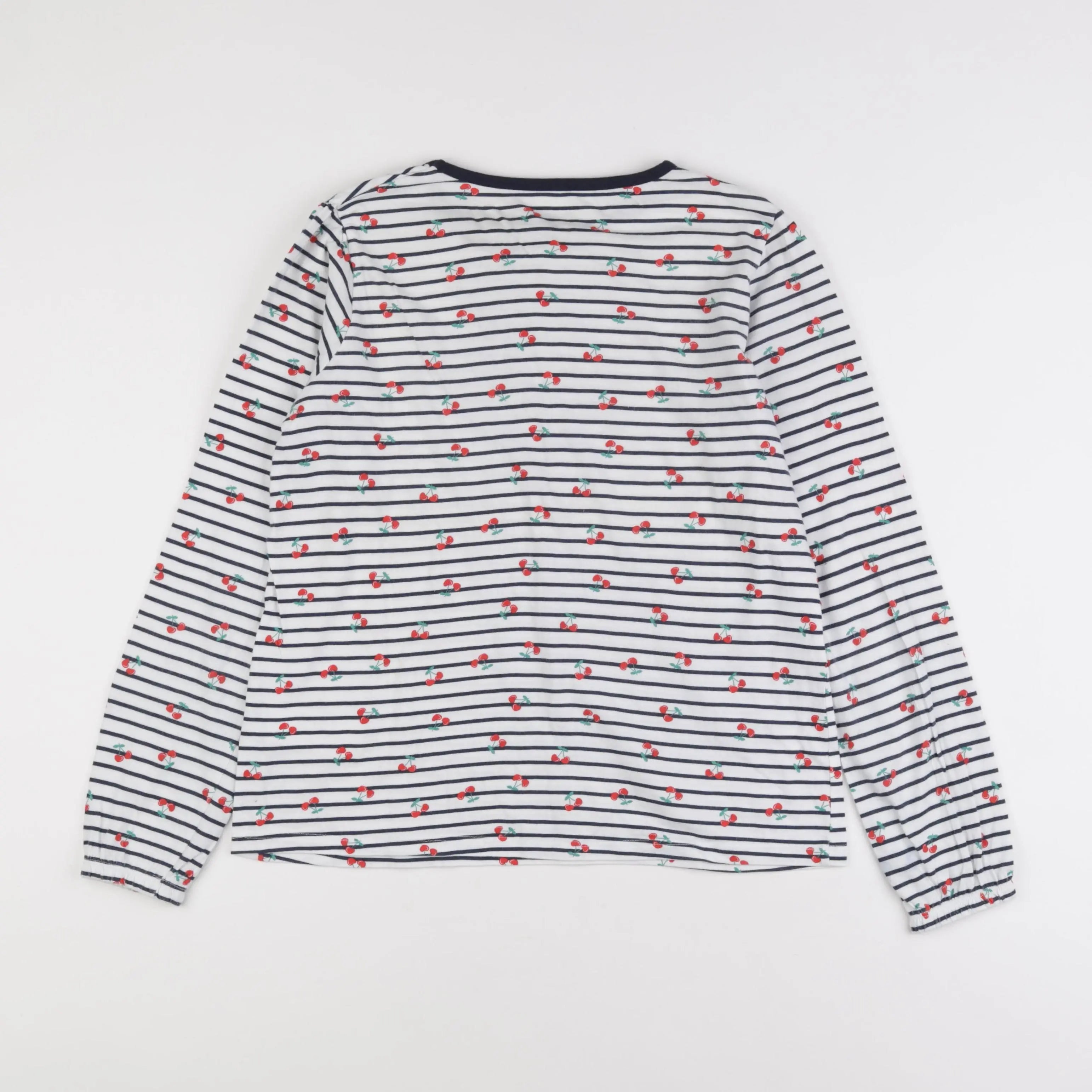 Vertbaudet - tee-shirt blanc, bleu - 12 ans