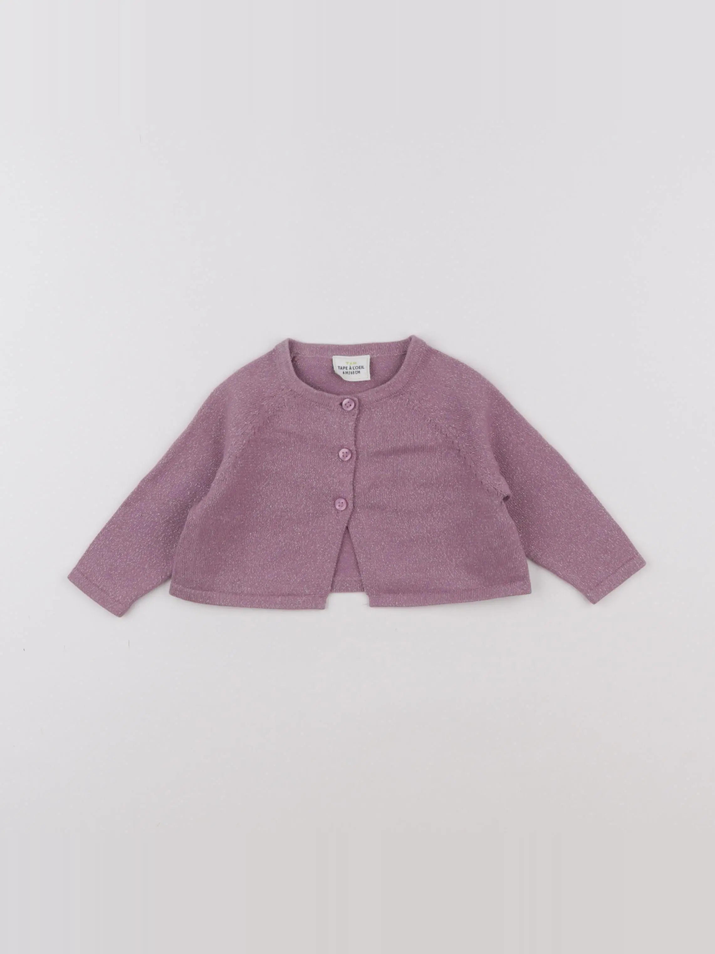 Tape à l'oeil - gilet rose - 6 mois