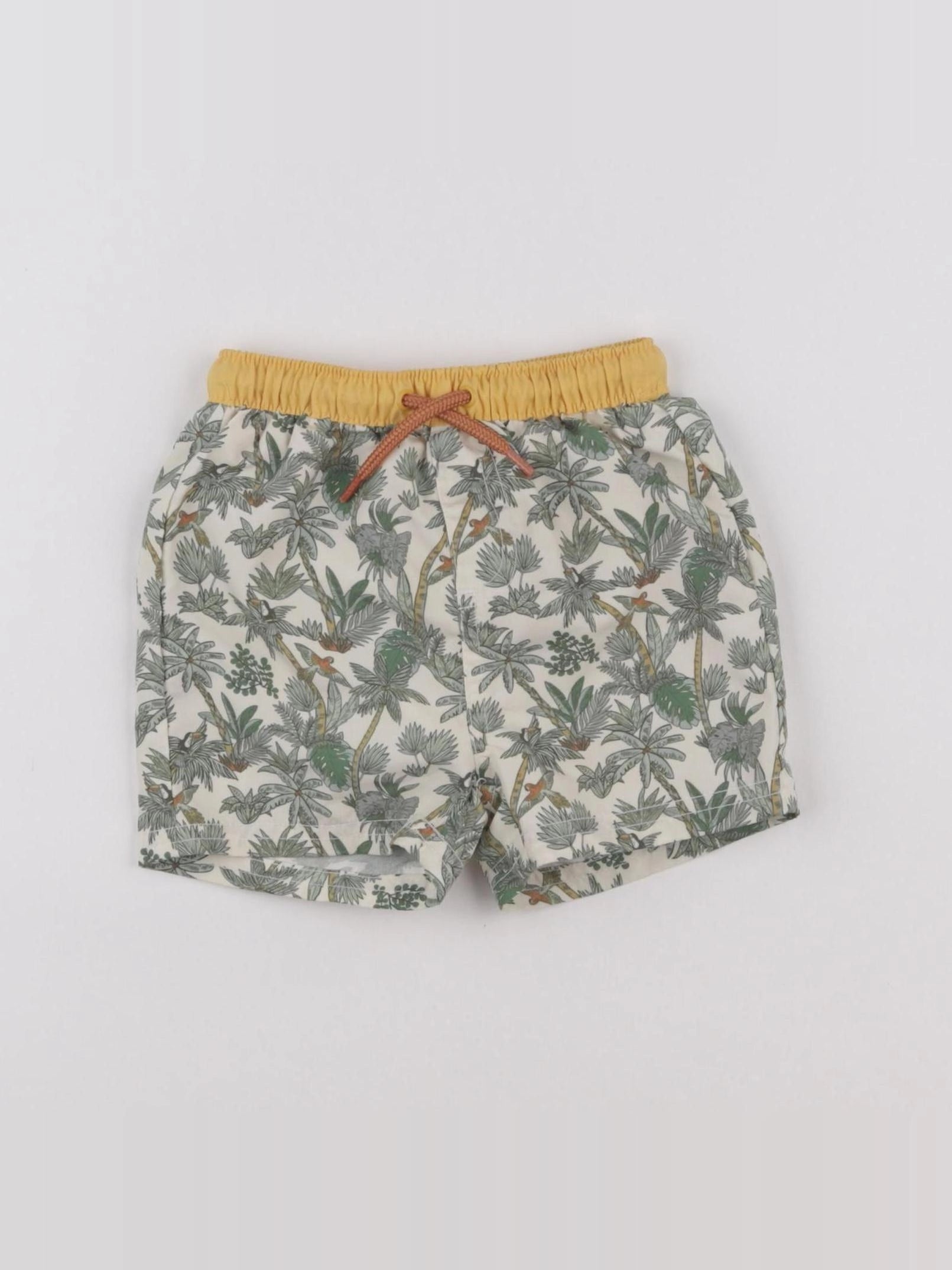 Vertbaudet - maillot de bain beige, vert - 12 mois