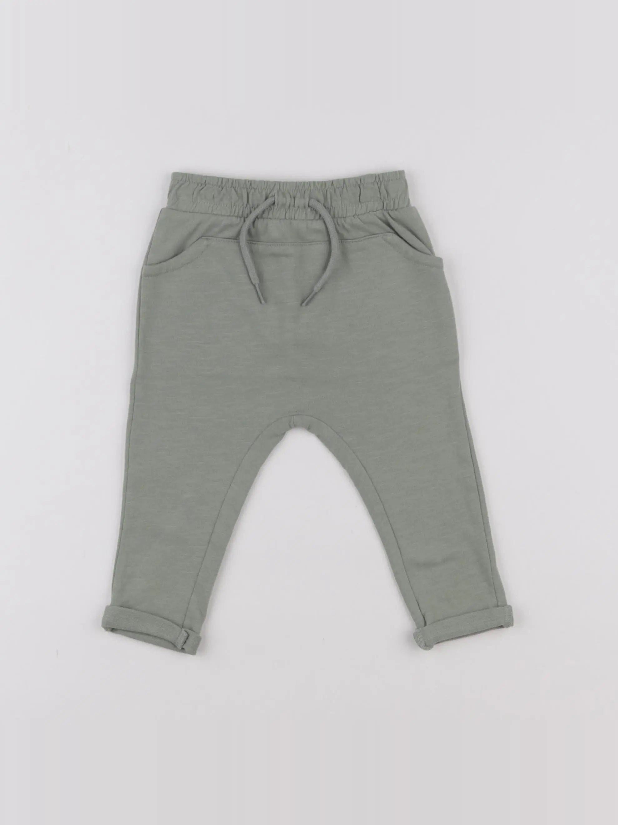 Vertbaudet - pantalon vert - 6 mois