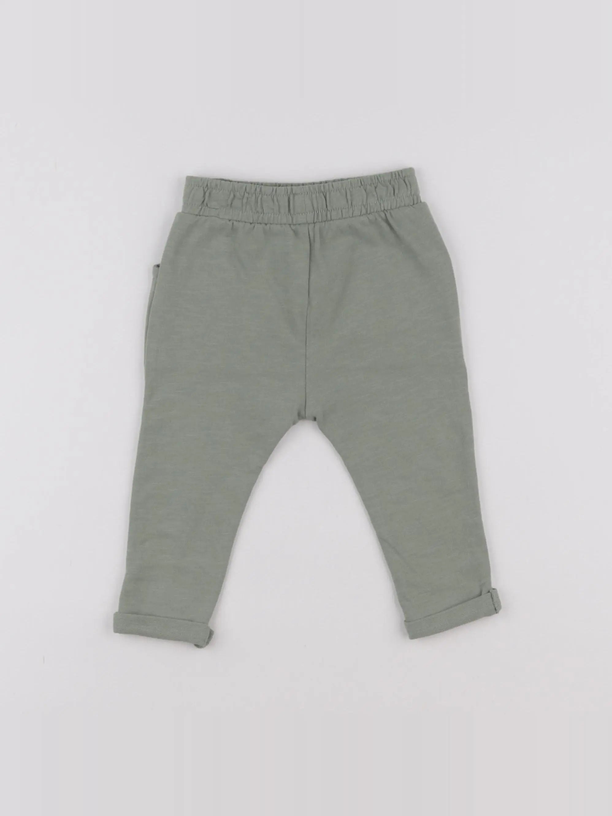 Vertbaudet - pantalon vert - 6 mois