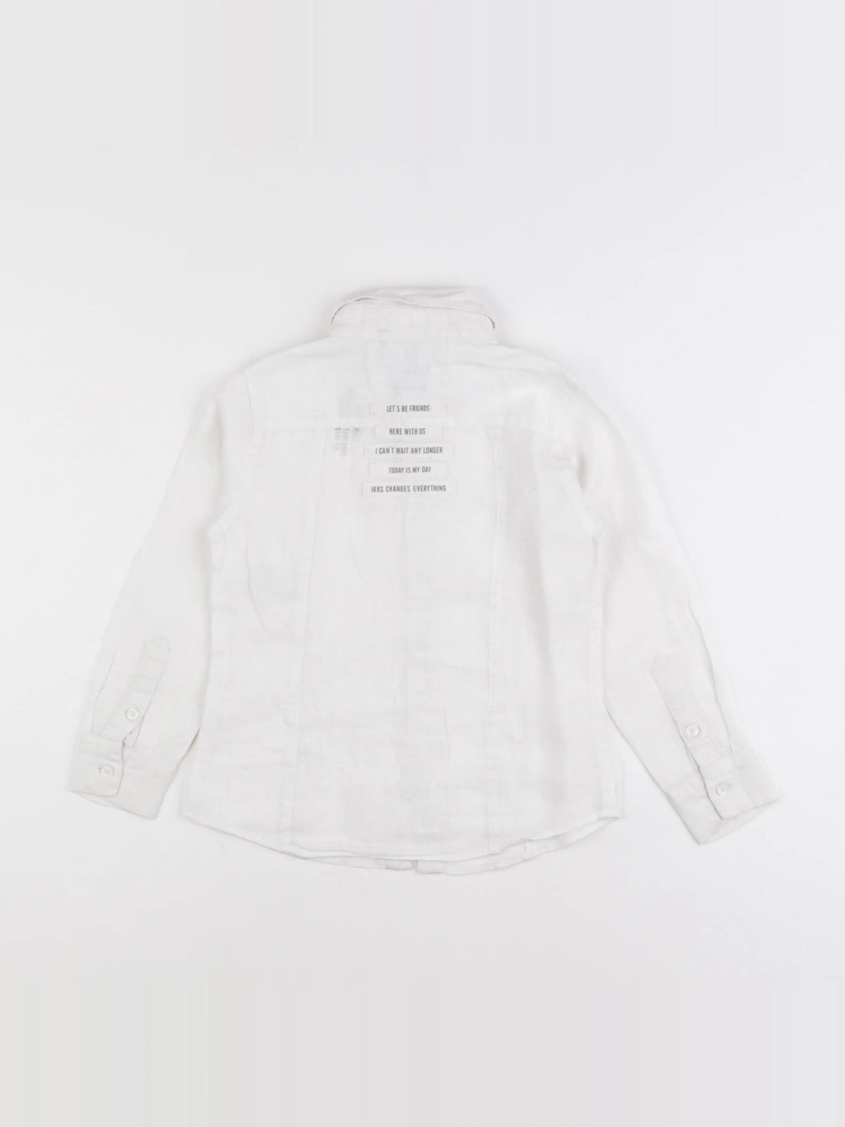 IKKS - chemise imprimé au dos blanc - 5 ans