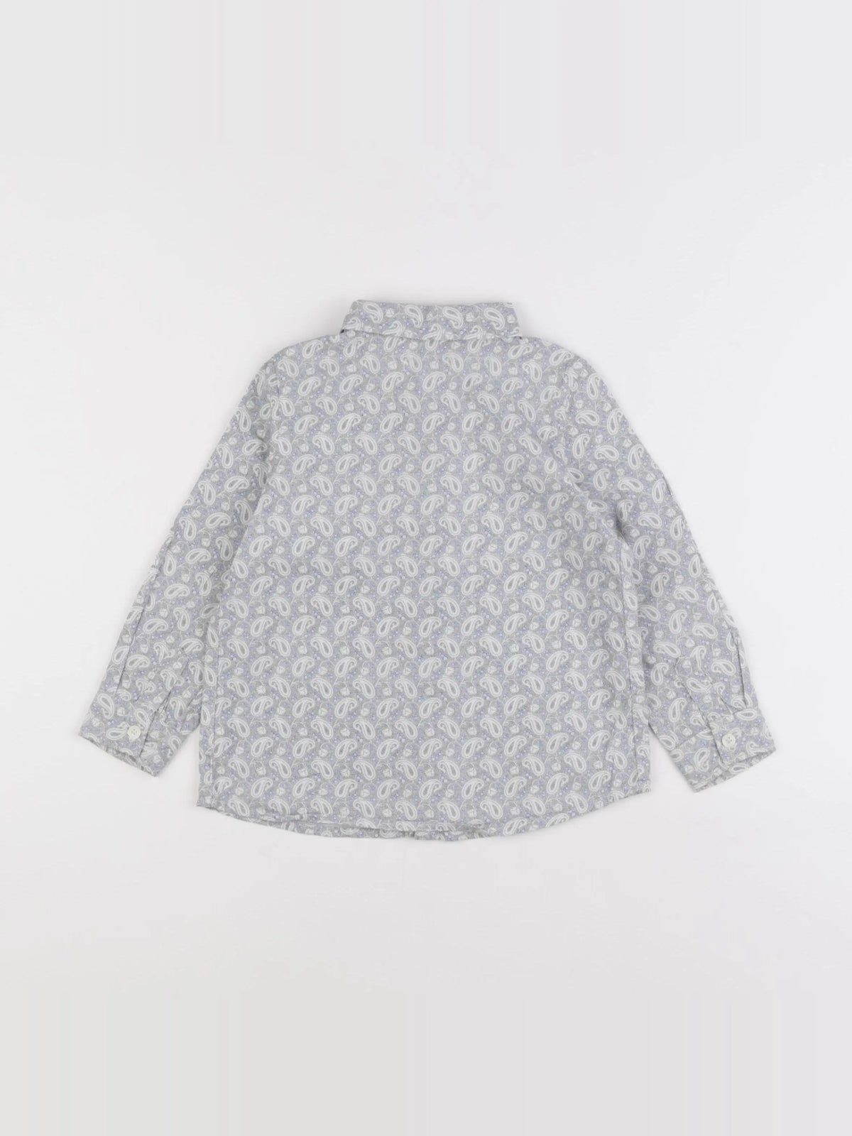 IKKS - chemise gris, bleu - 2 ans