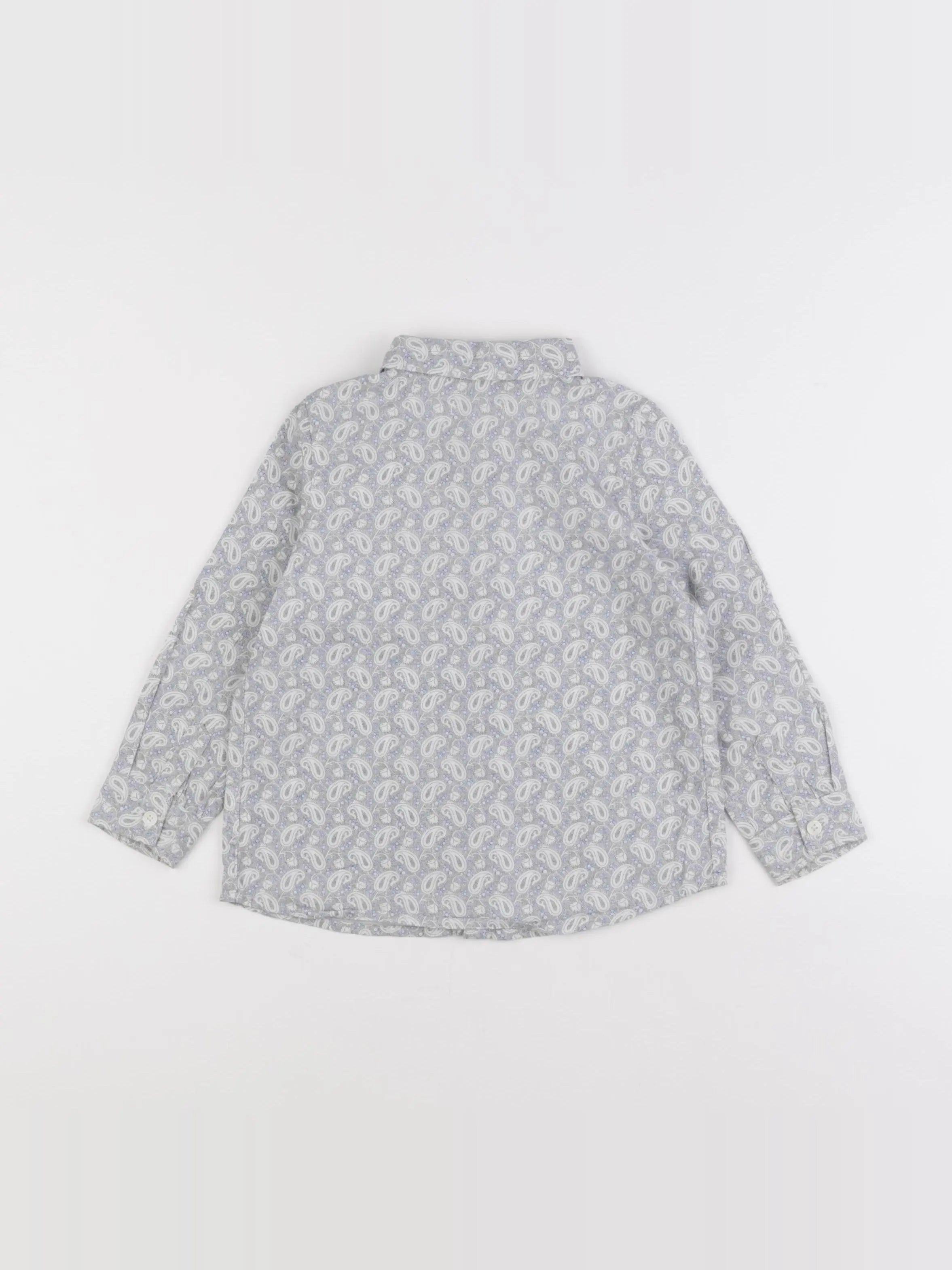 IKKS - chemise gris, bleu - 2 ans