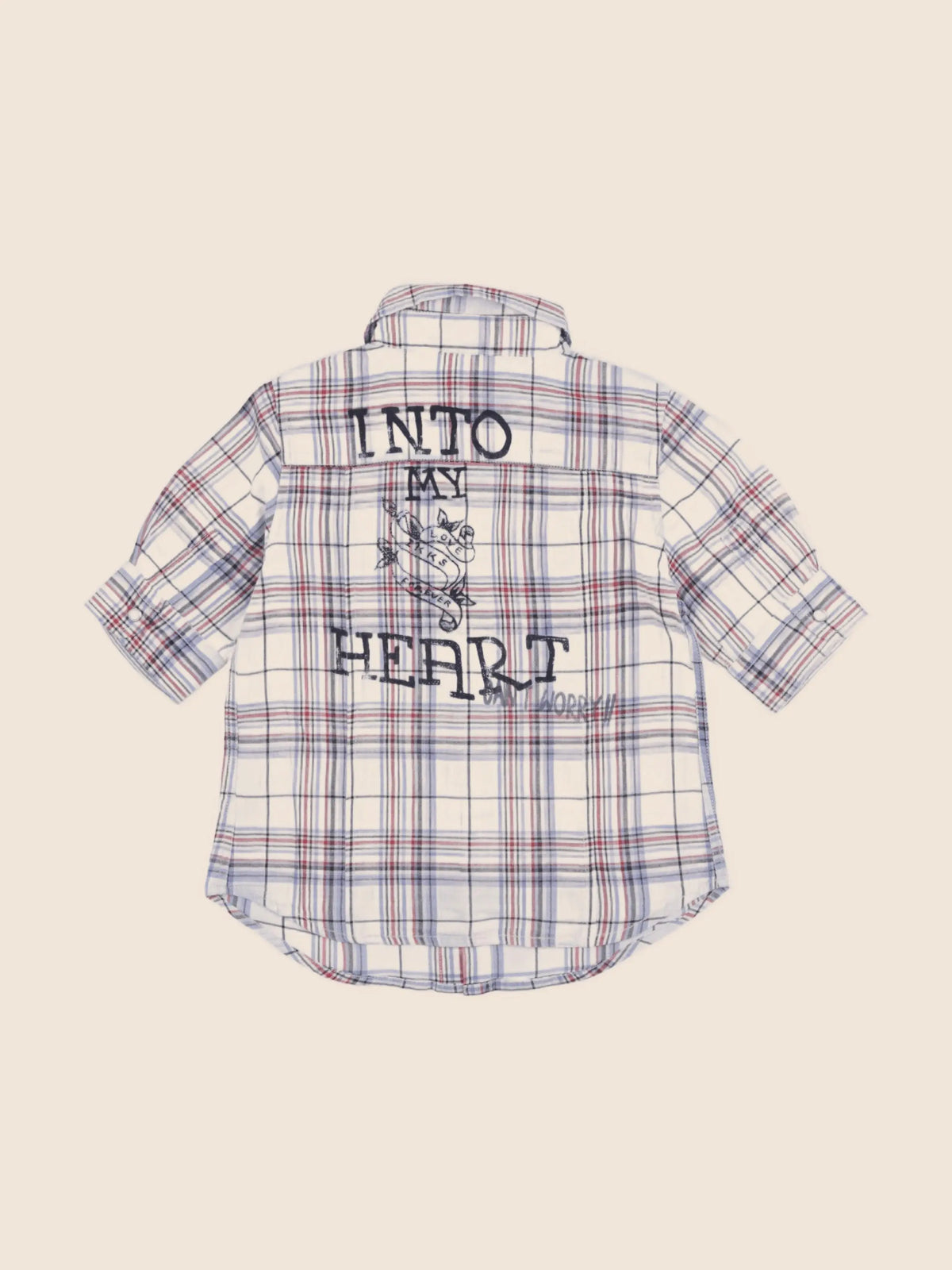 IKKS - chemise bleu, rouge - 5 ans