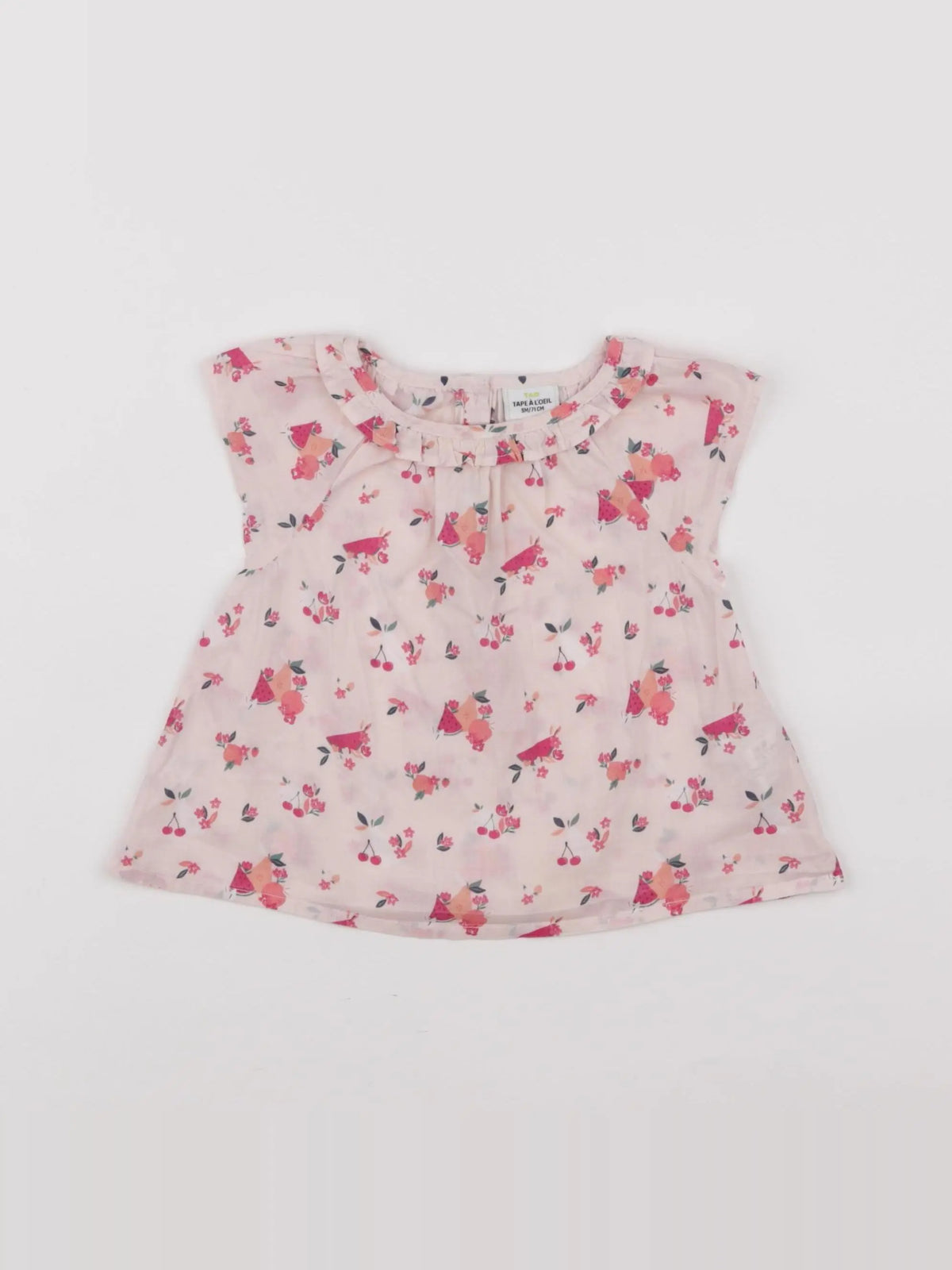 Tape à l'oeil - blouse rose - 9 mois