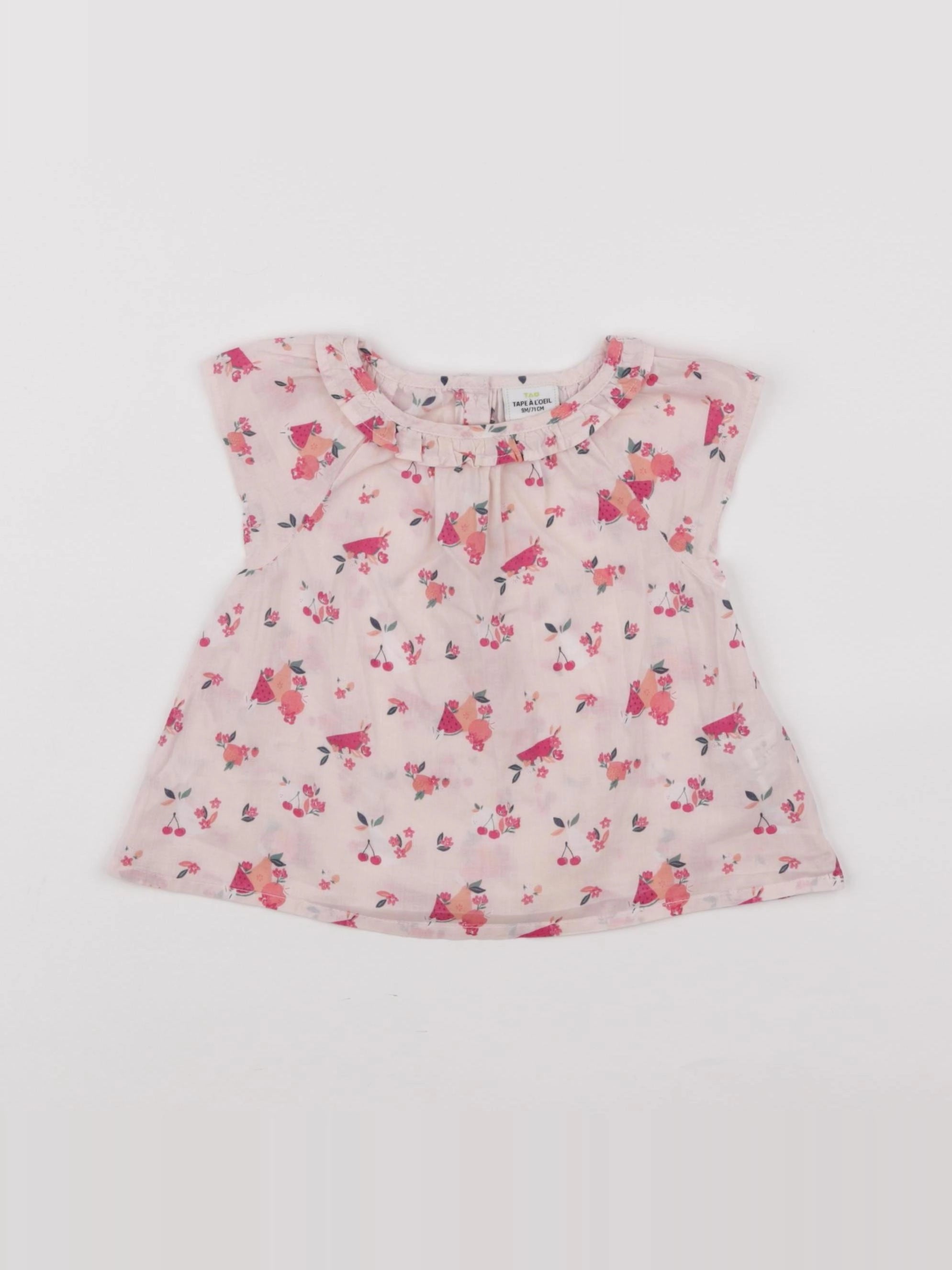 Tape à l'oeil - blouse rose - 9 mois